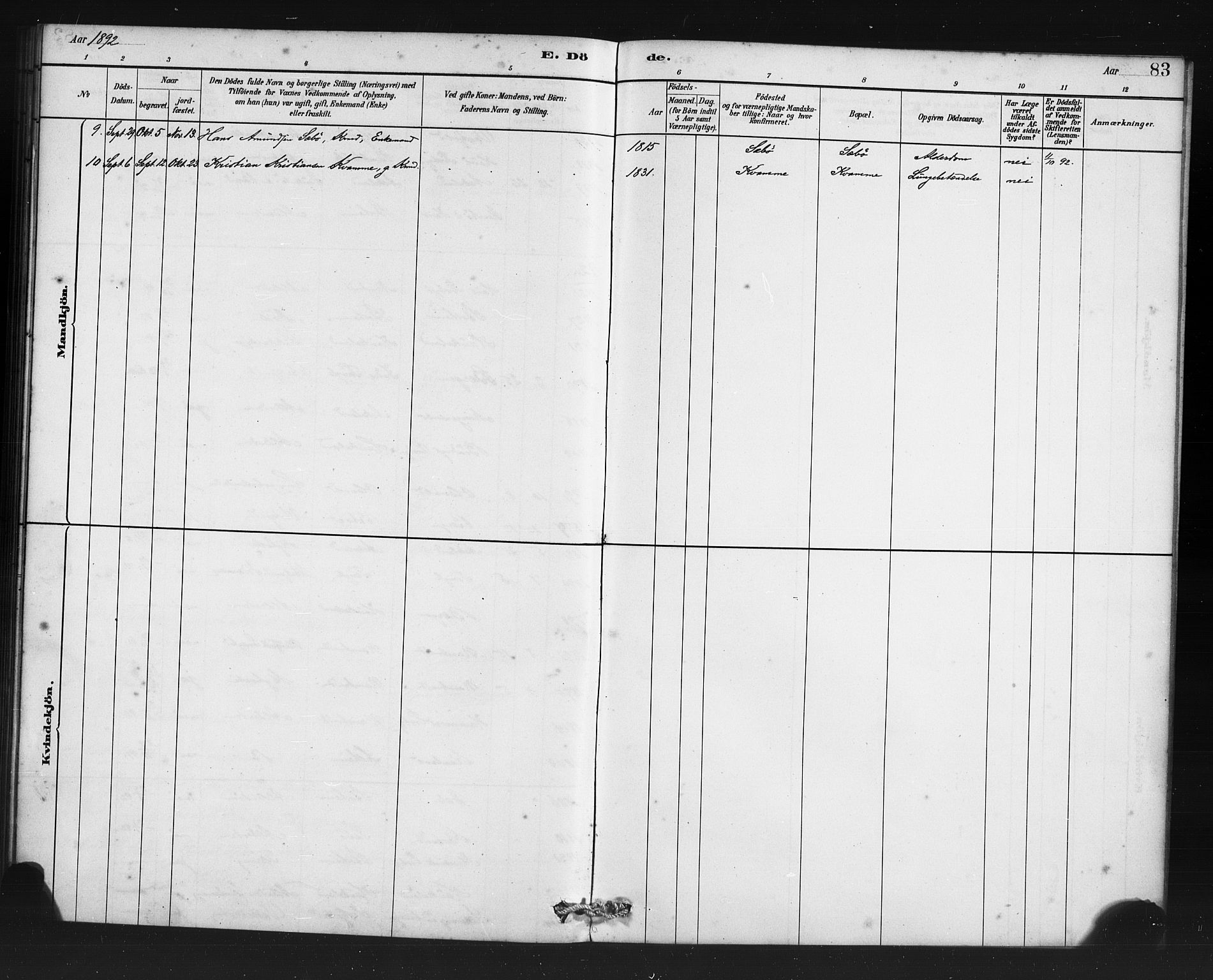 Manger sokneprestembete, AV/SAB-A-76801/H/Haa: Ministerialbok nr. D 1, 1881-1892, s. 83