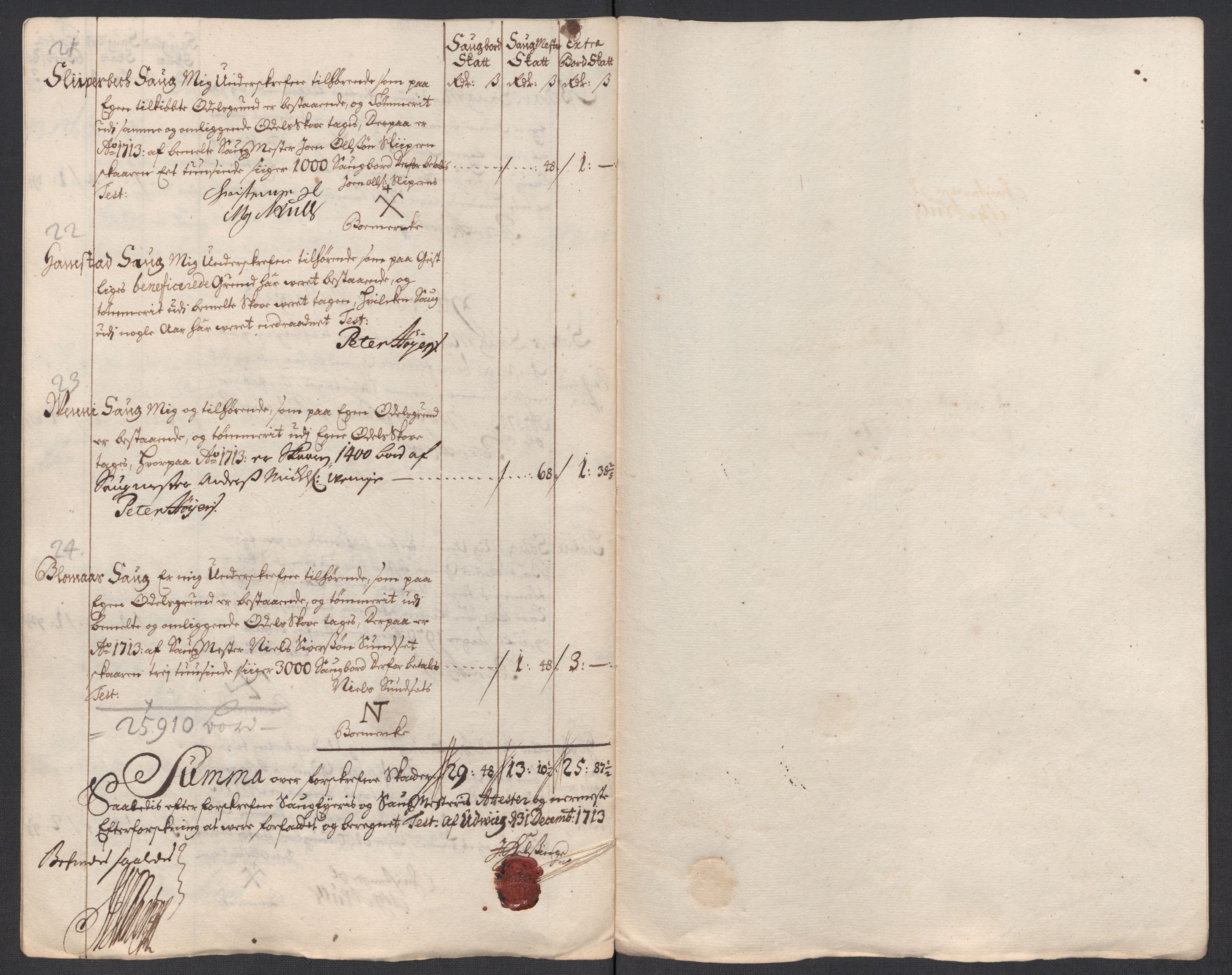 Rentekammeret inntil 1814, Reviderte regnskaper, Fogderegnskap, RA/EA-4092/R63/L4321: Fogderegnskap Inderøy, 1713, s. 228