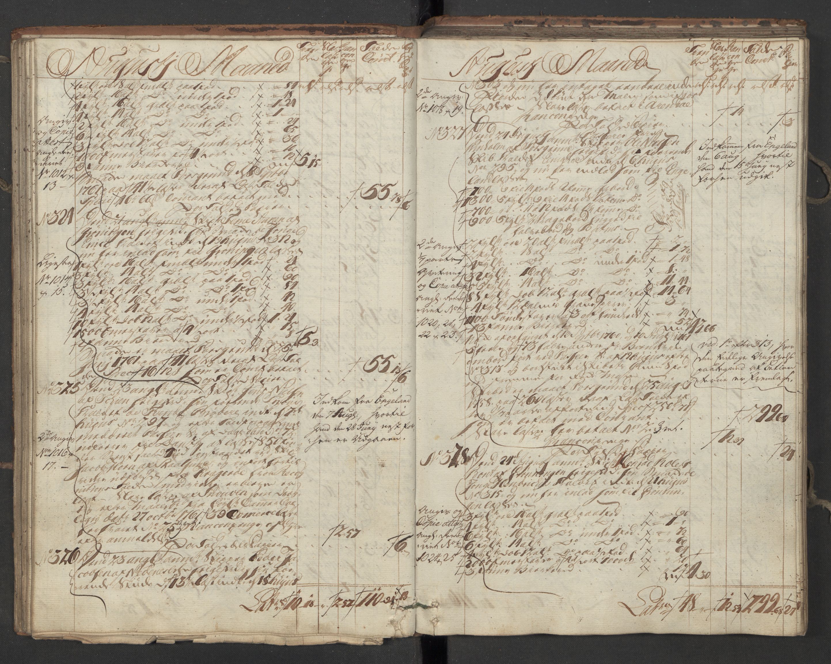 Generaltollkammeret, tollregnskaper, AV/RA-EA-5490/R12/L0047/0001: Tollregnskaper Langesund / Utgående hovedtollbok, 1762, s. 55b-56a