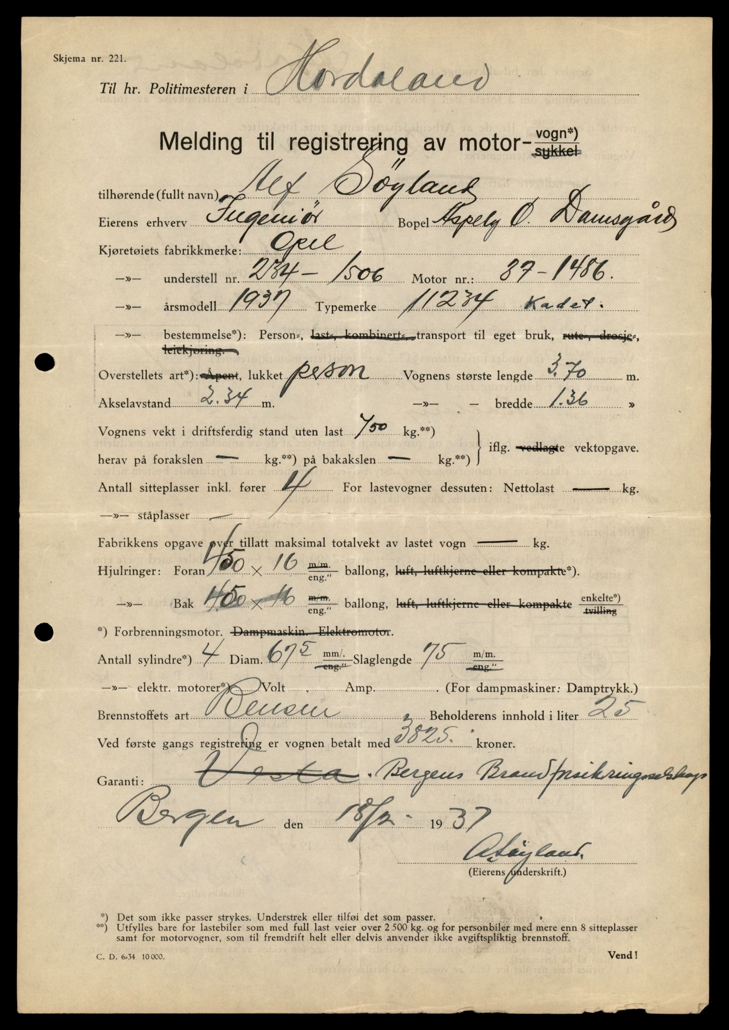 Møre og Romsdal vegkontor - Ålesund trafikkstasjon, AV/SAT-A-4099/F/Fe/L0044: Registreringskort for kjøretøy T 14205 - T 14319, 1927-1998, s. 2595