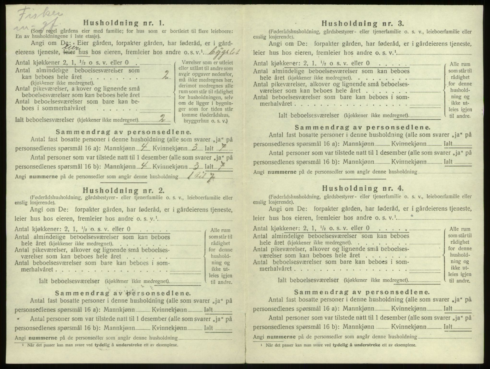 SAB, Folketelling 1920 for 1439 Sør-Vågsøy herred, 1920, s. 297