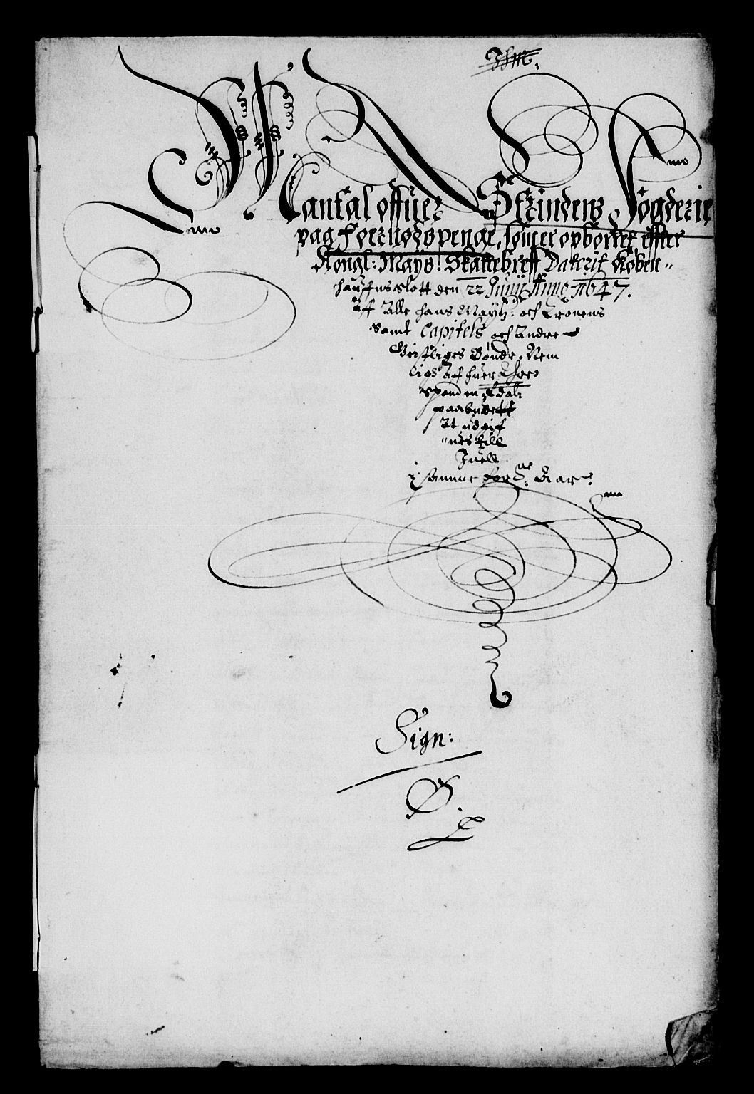 Rentekammeret inntil 1814, Reviderte regnskaper, Lensregnskaper, RA/EA-5023/R/Rb/Rbw/L0091: Trondheim len, 1647