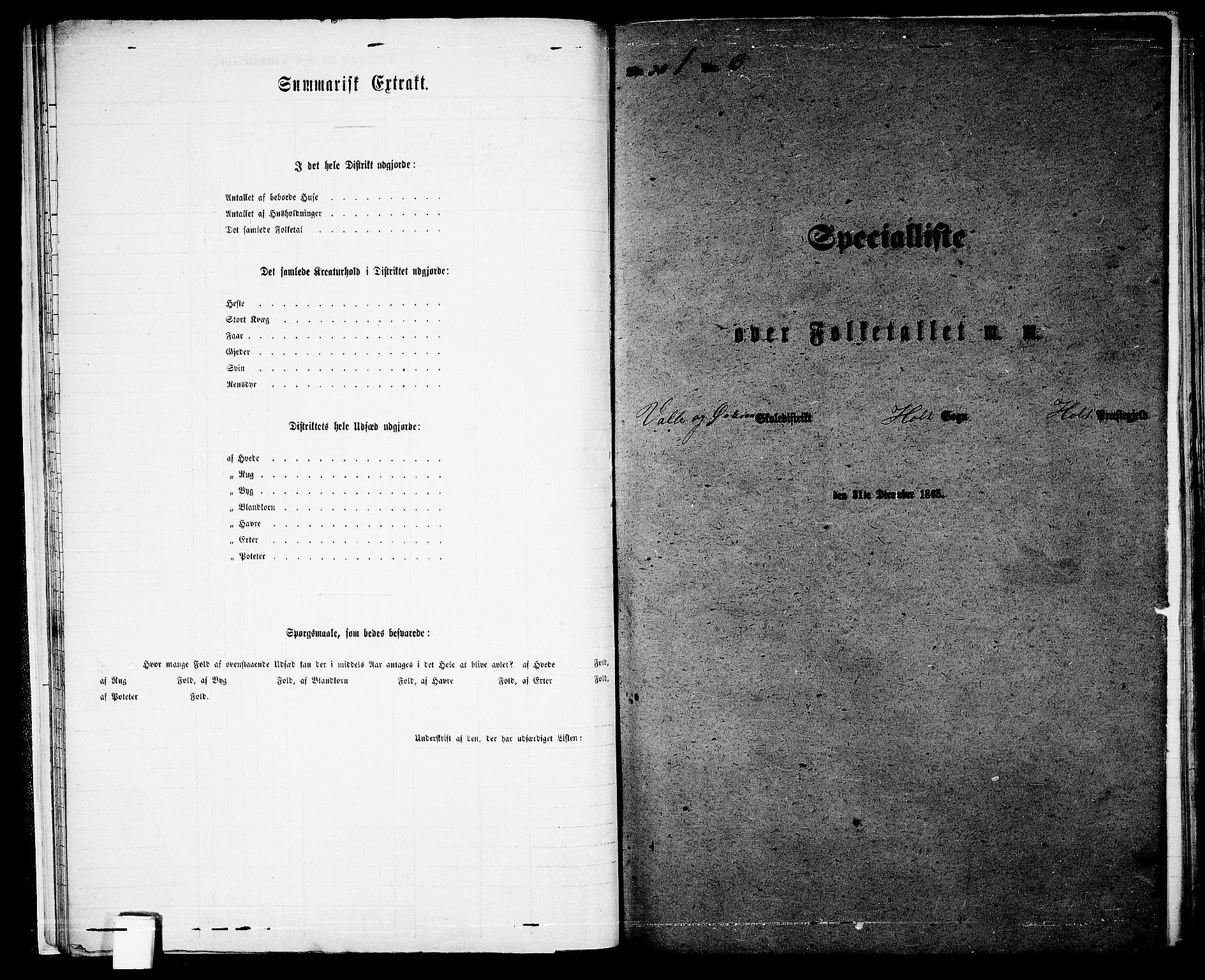 RA, Folketelling 1865 for 0914L Holt prestegjeld, Holt sokn, 1865, s. 24