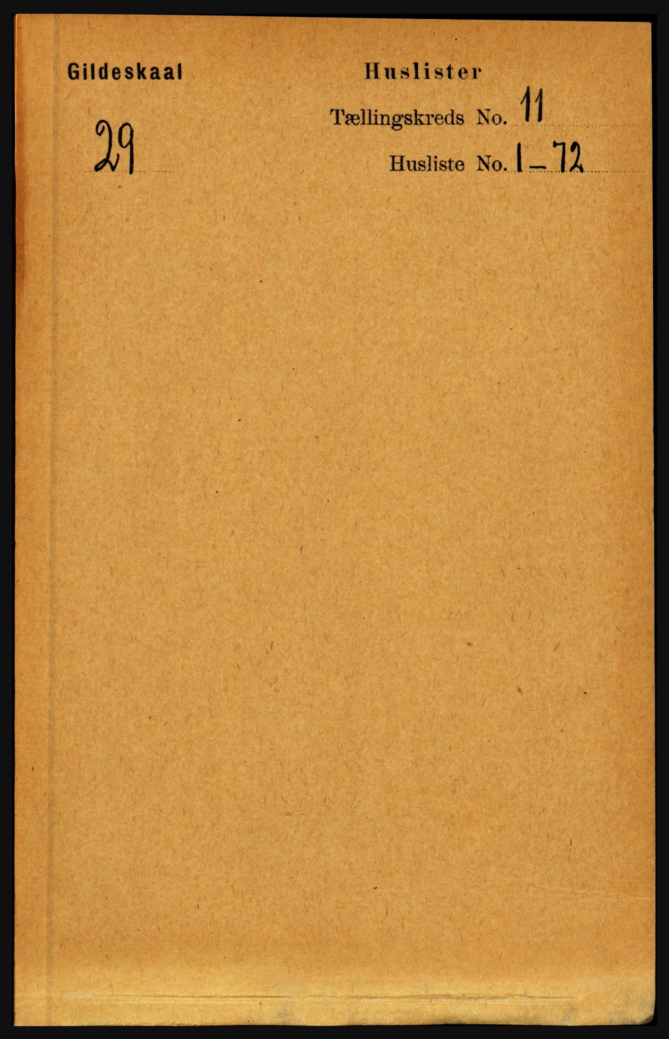 RA, Folketelling 1891 for 1838 Gildeskål herred, 1891, s. 3126