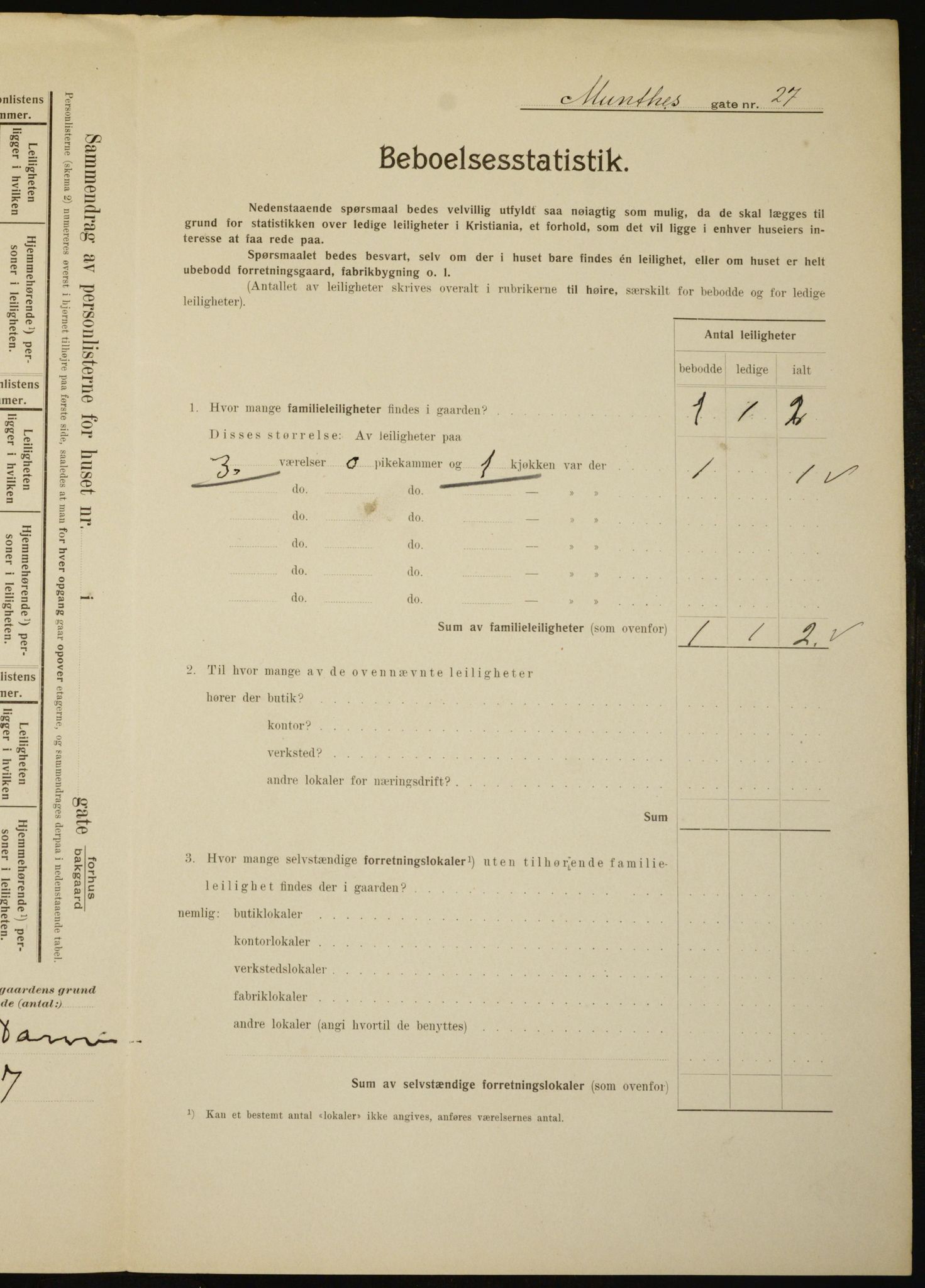 OBA, Kommunal folketelling 1.2.1910 for Kristiania, 1910, s. 65768