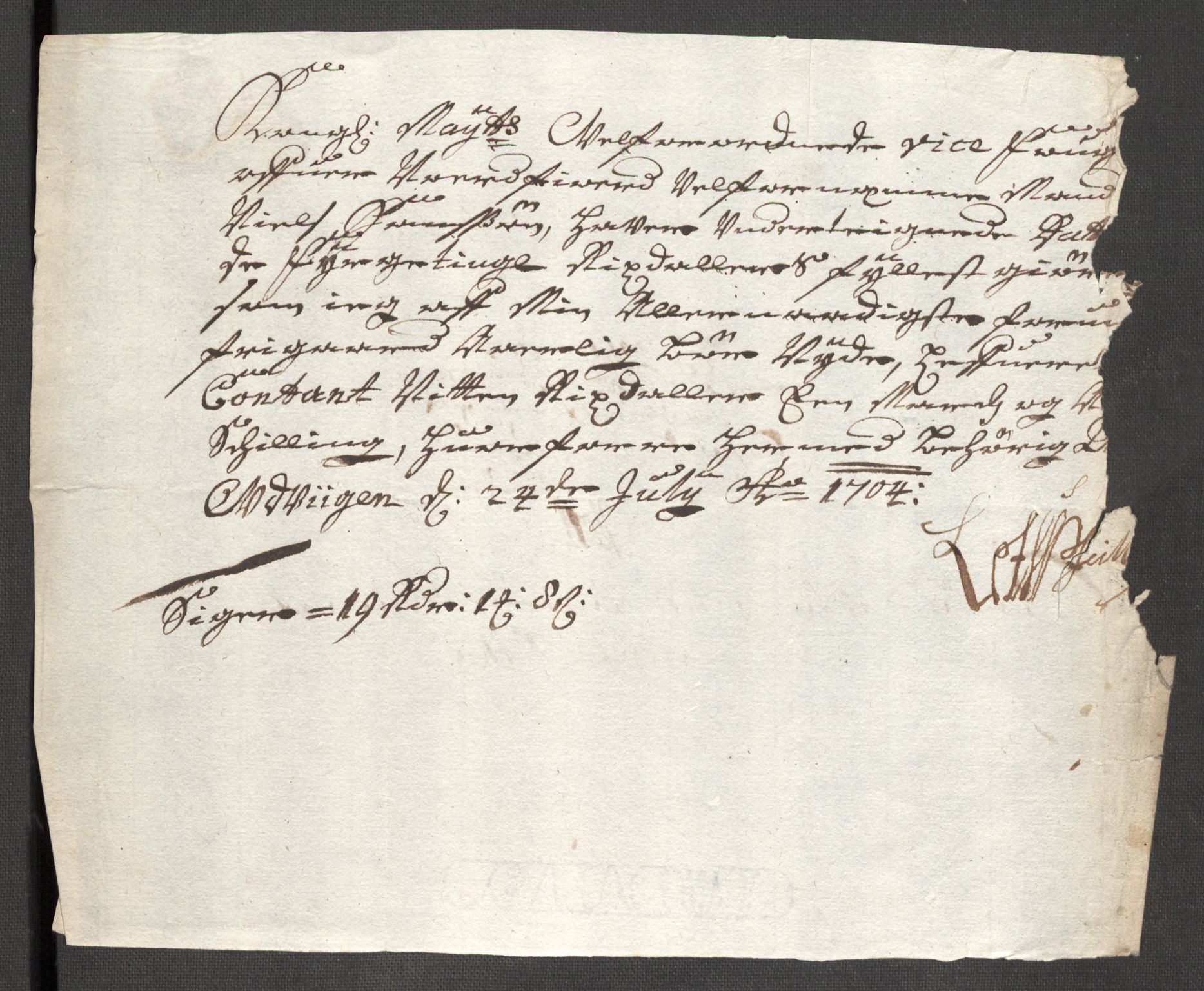 Rentekammeret inntil 1814, Reviderte regnskaper, Fogderegnskap, RA/EA-4092/R53/L3428: Fogderegnskap Sunn- og Nordfjord, 1704, s. 264