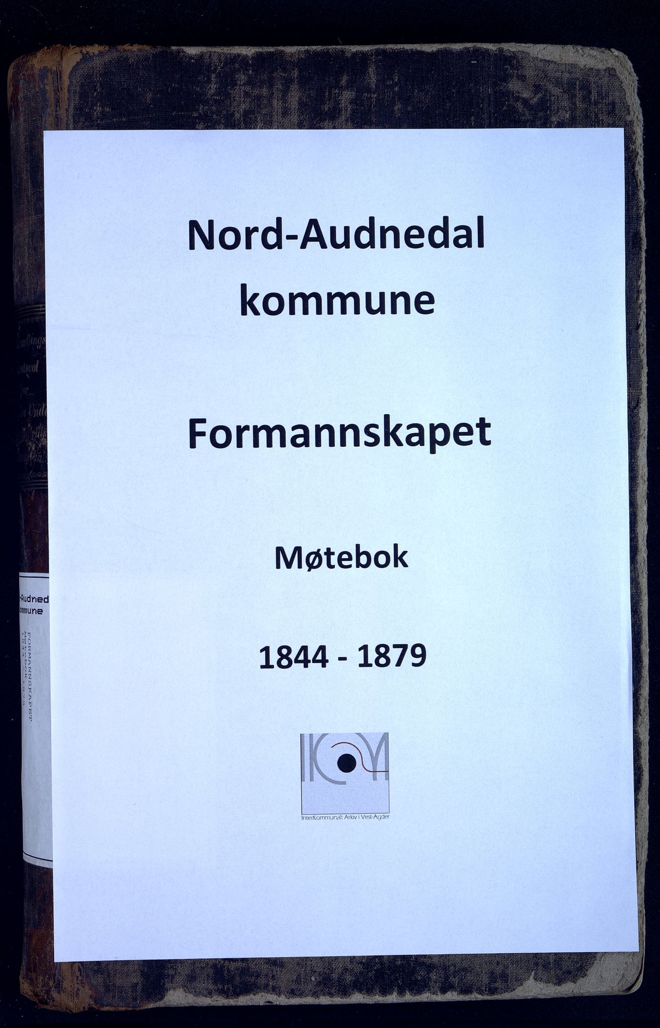 Nord-Audnedal kommune - Formannskapet, IKAV/1027NA120/A/L0001: Møtebok, 1844-1879