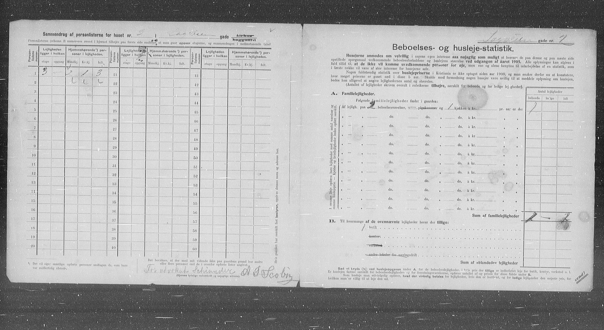 OBA, Kommunal folketelling 31.12.1905 for Kristiania kjøpstad, 1905, s. 45439