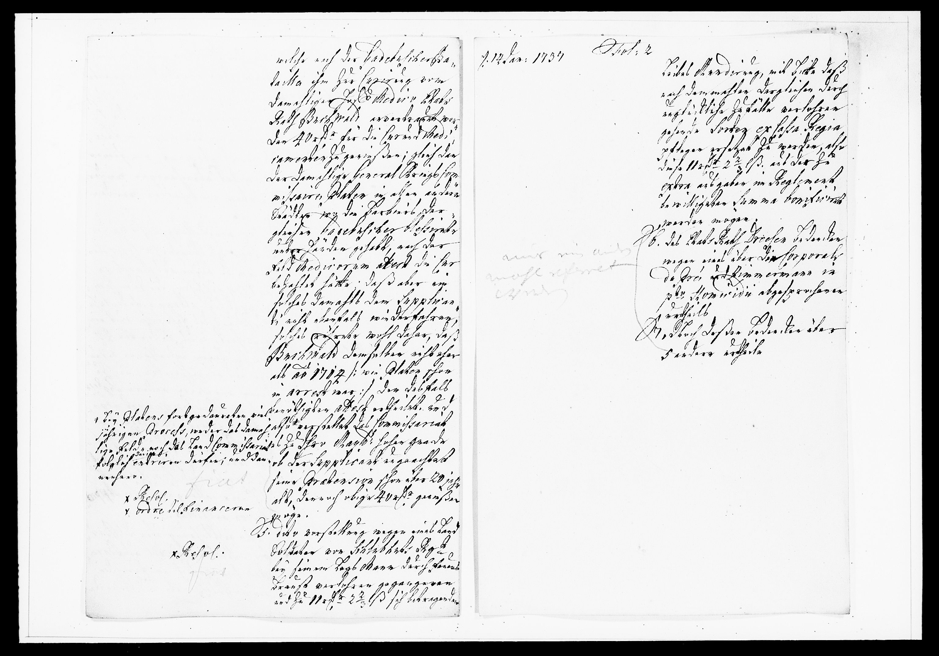 Krigskollegiet, Krigskancelliet, DRA/A-0006/-/1138-1142: Refererede sager, 1737, s. 19