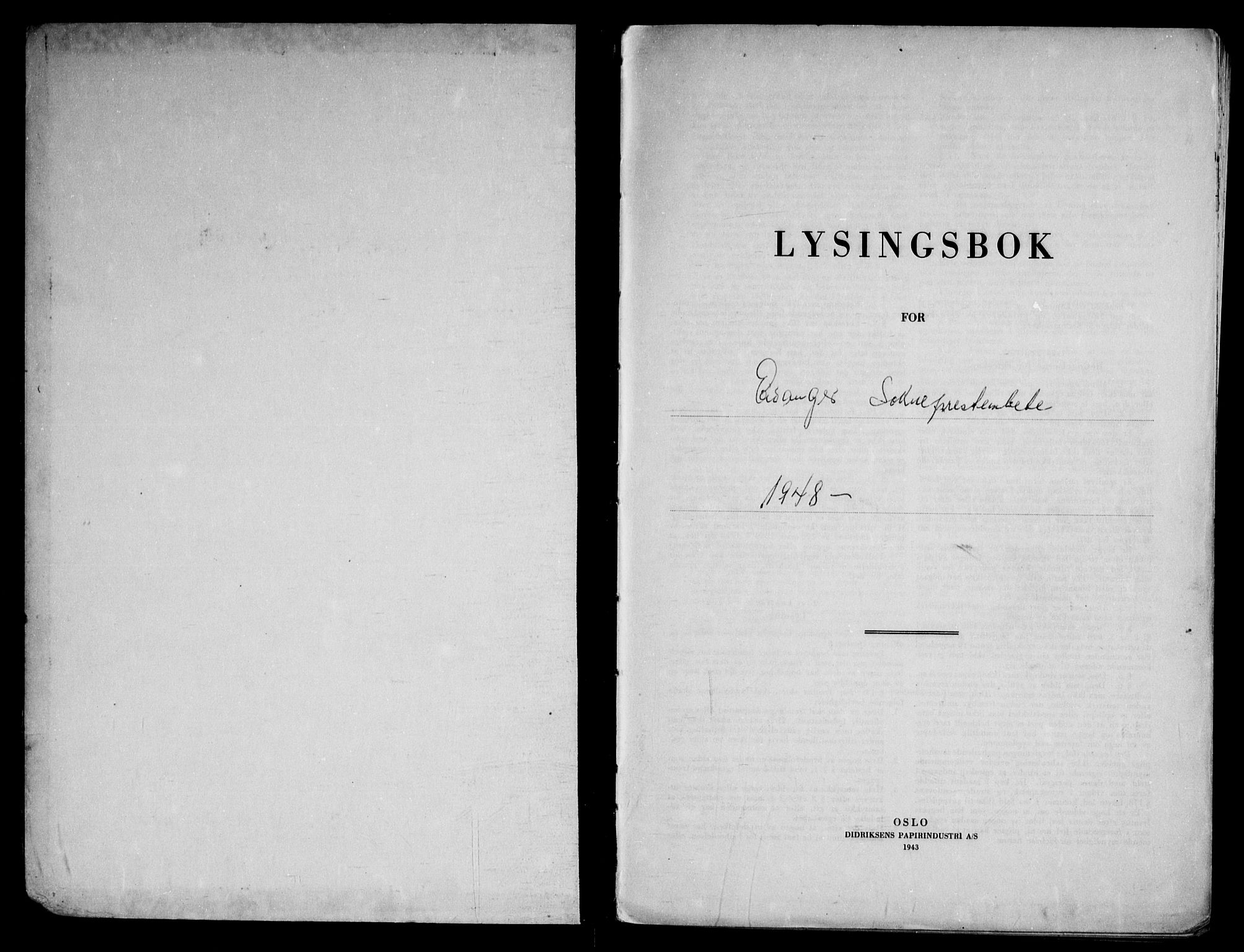 Eidanger kirkebøker, SAKO/A-261/H/Ha/L0004: Lysningsprotokoll nr. 4, 1948-1964