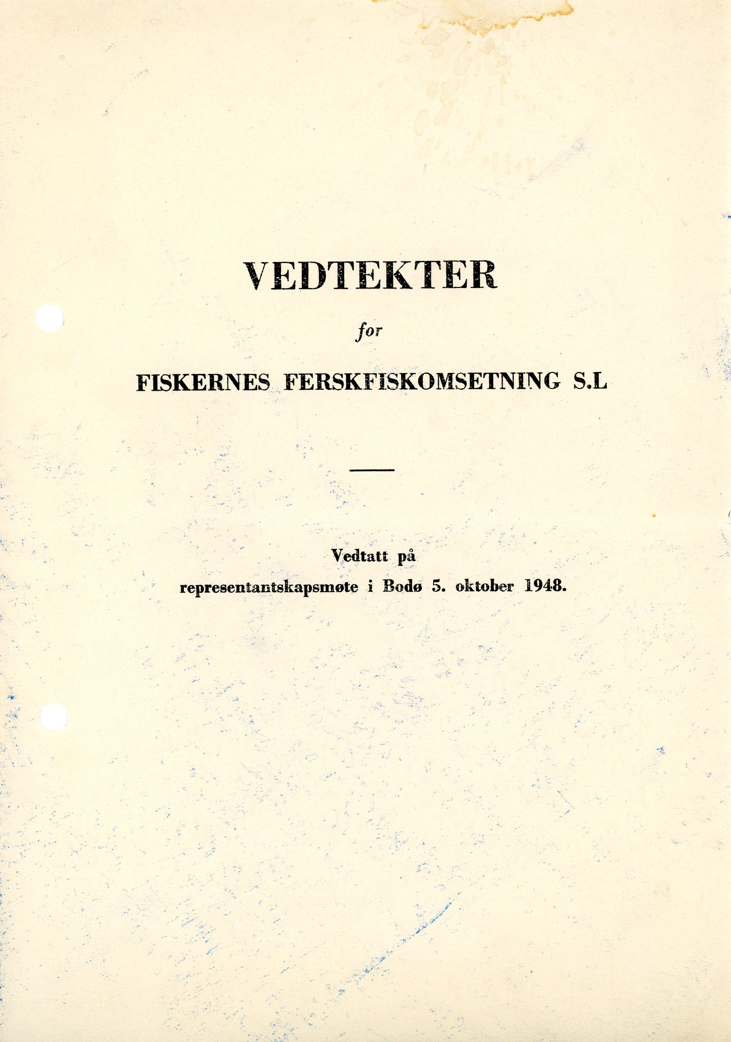 Vardø Fiskersamvirkelag, VAMU/A-0037/D/Da/L0002: Korrespondanse Er-Fi, 1946-1951