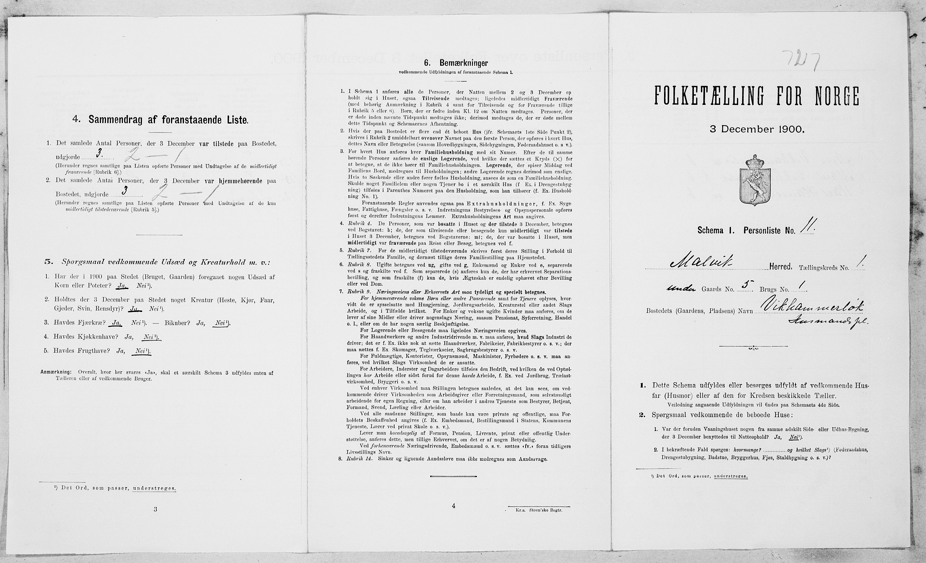 , Folketelling 1900 for 1663 Malvik herred, 1900, s. 40