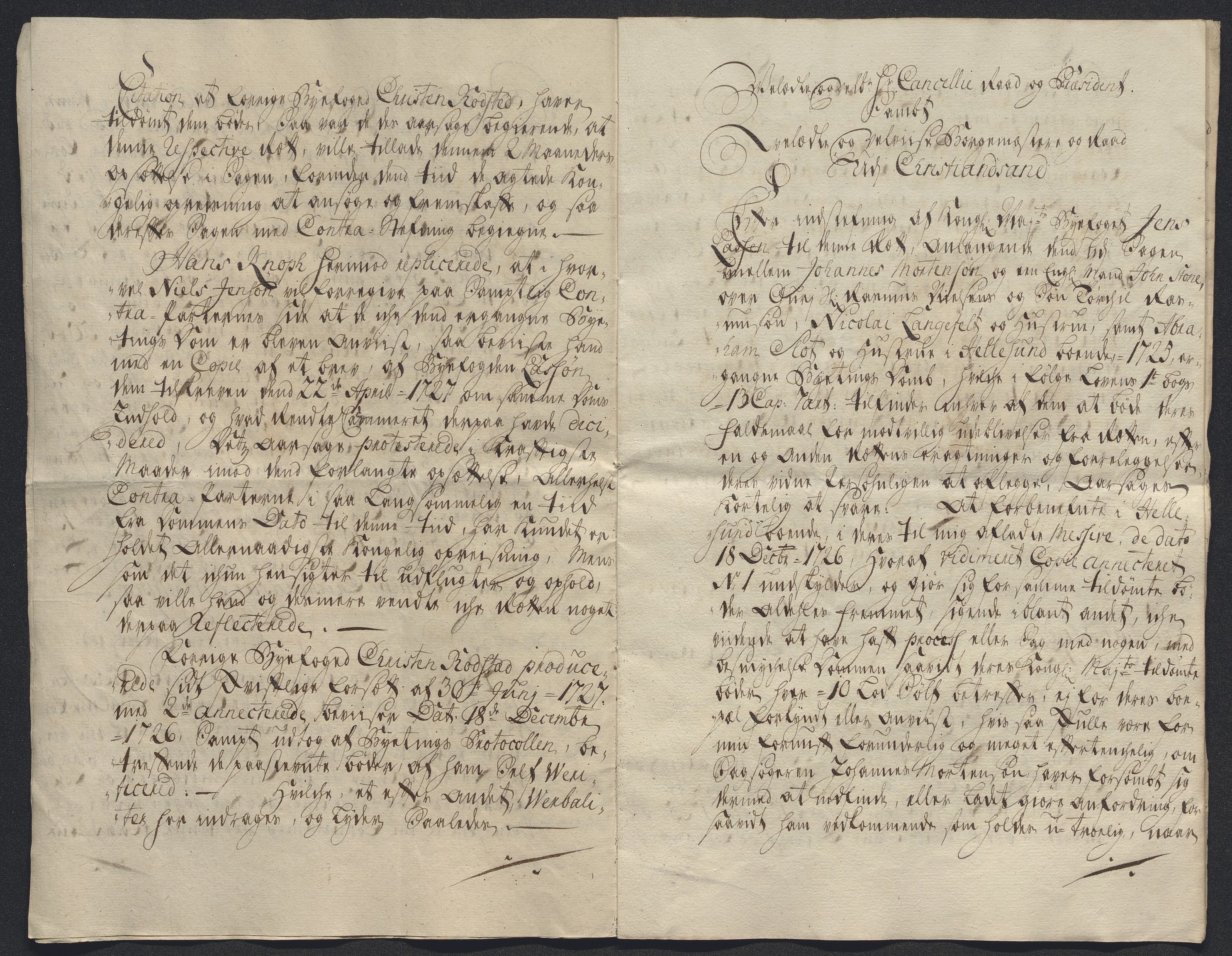 Rentekammeret inntil 1814, Reviderte regnskaper, Byregnskaper, AV/RA-EA-4066/R/Rm/L0286: [M19] Sikt og sakefall, 1719-1727, s. 657