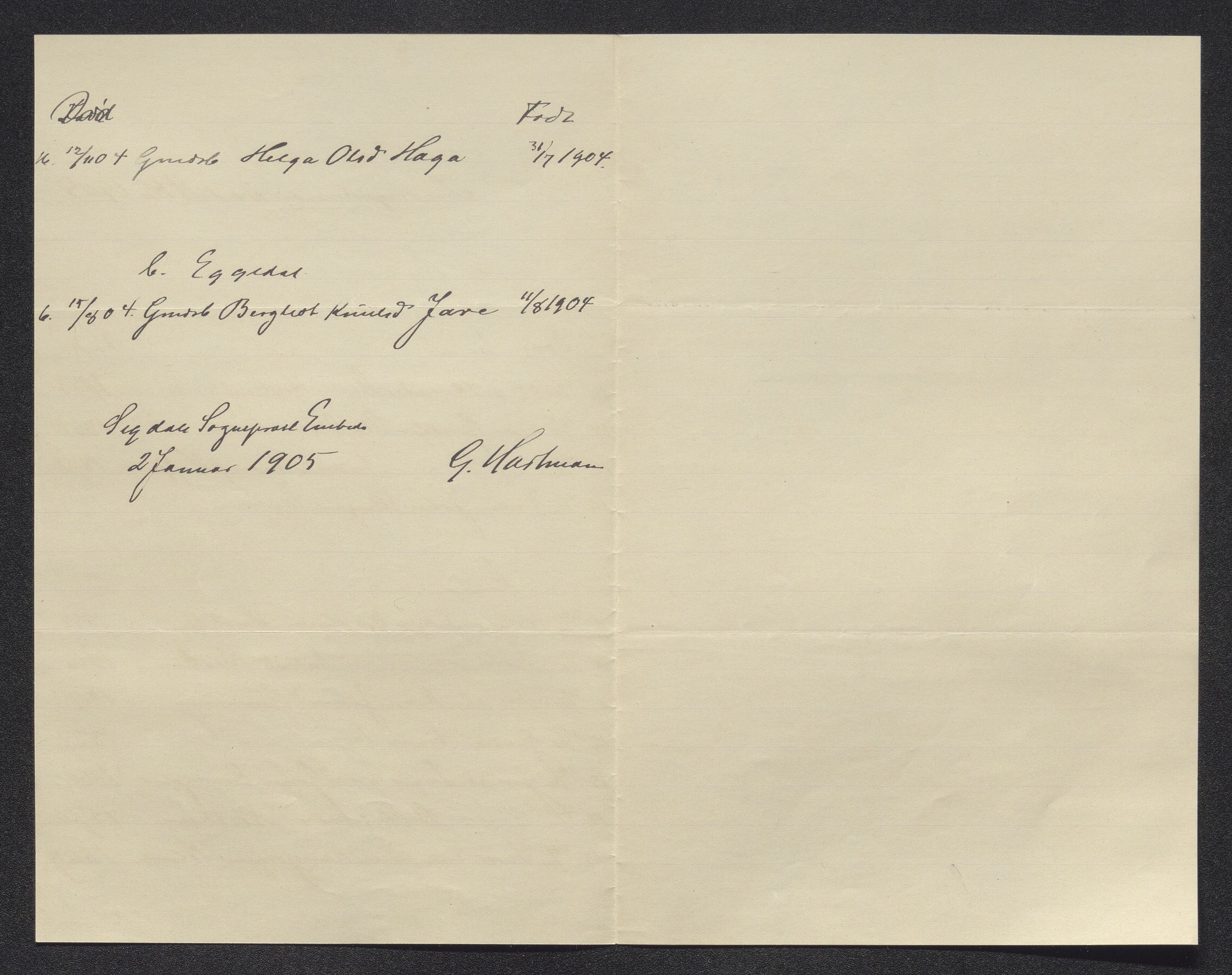Eiker, Modum og Sigdal sorenskriveri, SAKO/A-123/H/Ha/Hab/L0030: Dødsfallsmeldinger, 1903-1905, s. 759
