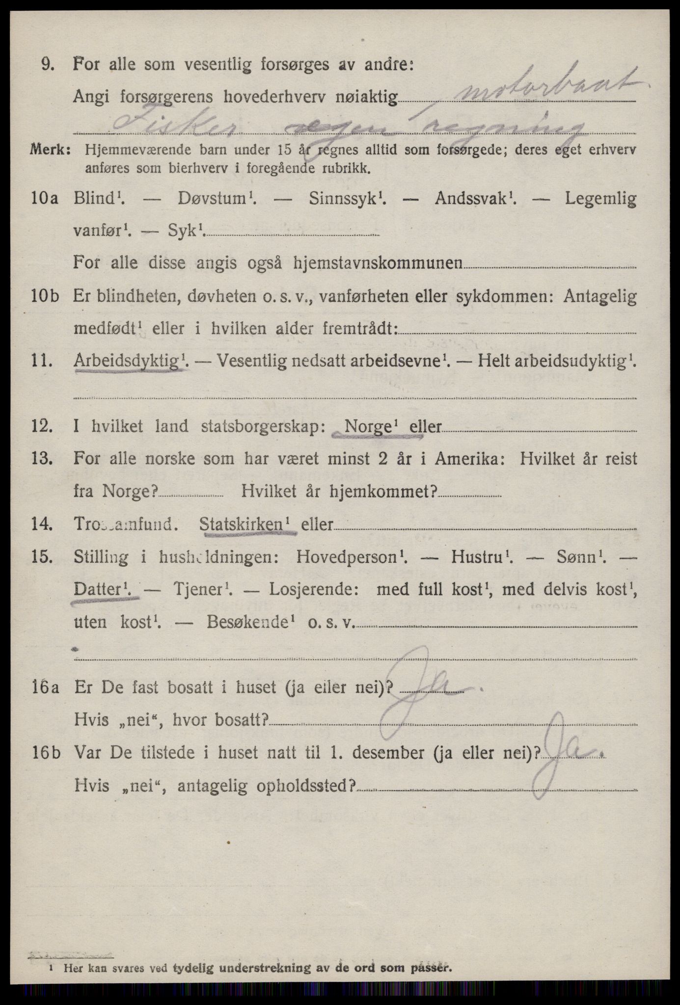 SAT, Folketelling 1920 for 1550 Hustad herred, 1920, s. 1488