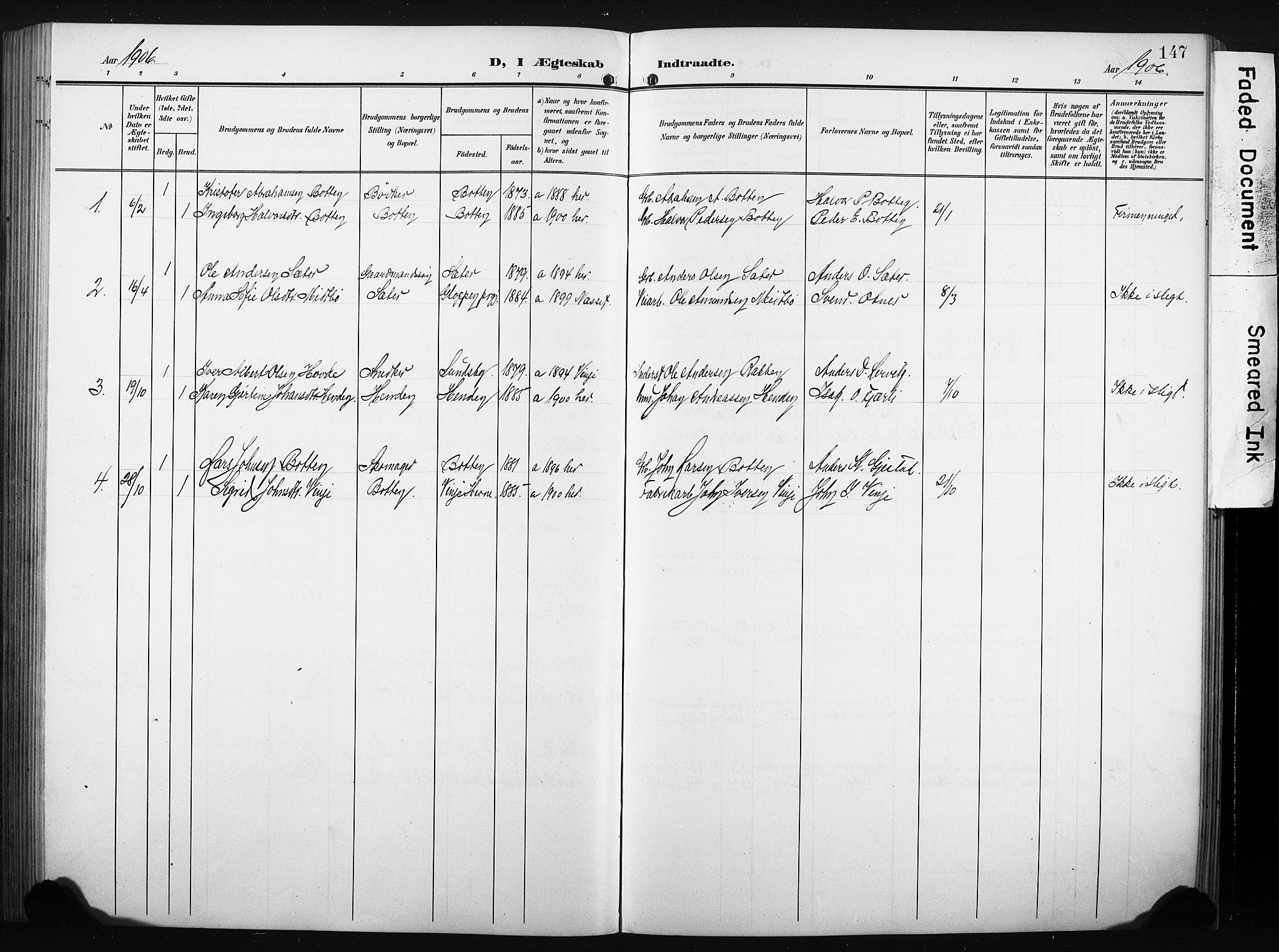 Ministerialprotokoller, klokkerbøker og fødselsregistre - Møre og Romsdal, AV/SAT-A-1454/580/L0927: Klokkerbok nr. 580C02, 1904-1932, s. 147