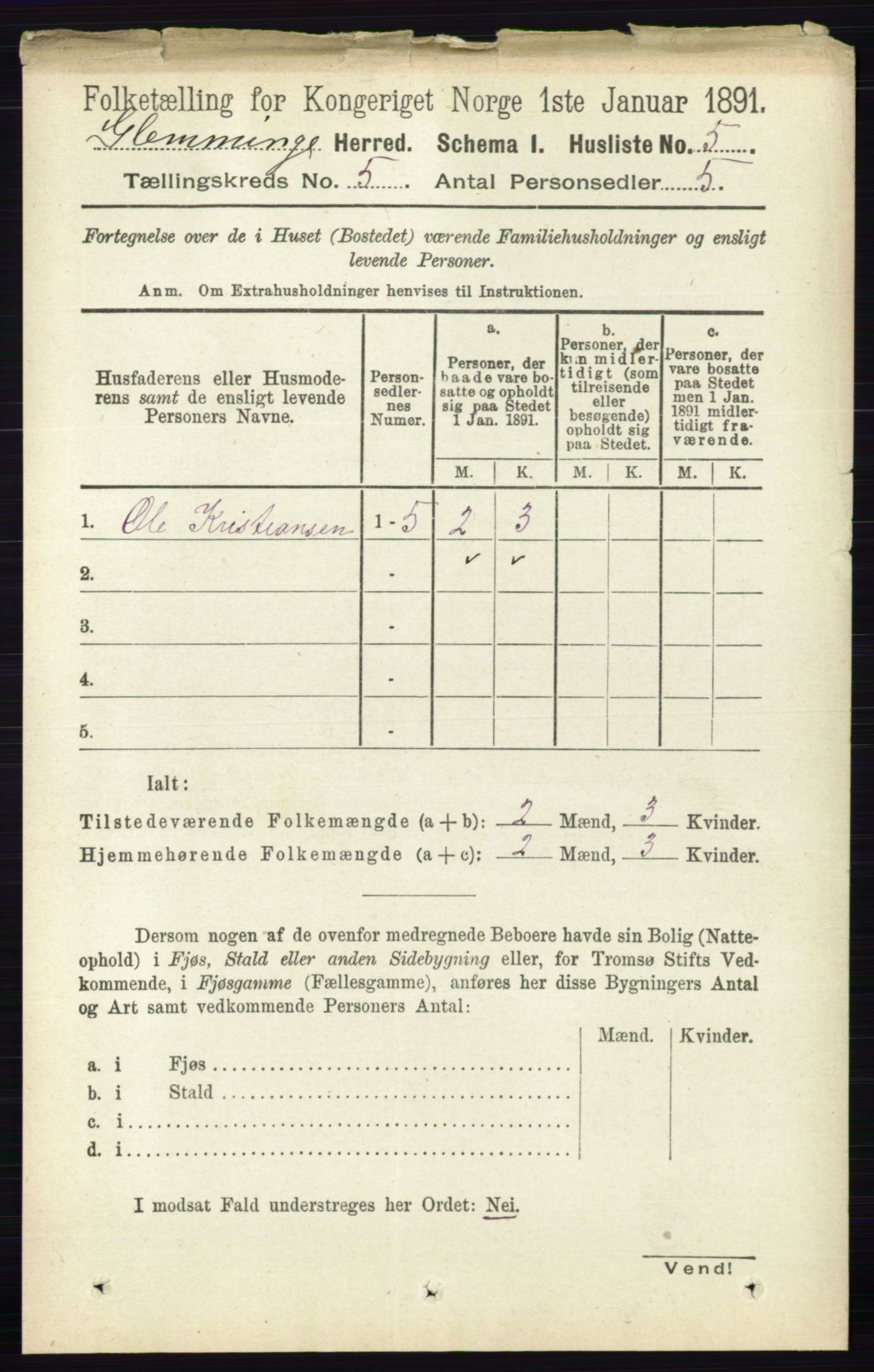 RA, Folketelling 1891 for 0132 Glemmen herred, 1891, s. 5902