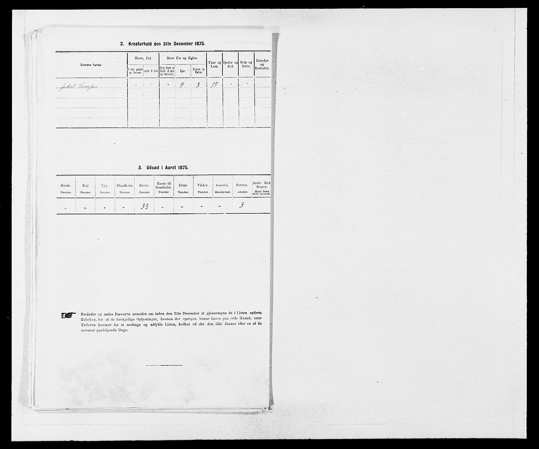 SAB, Folketelling 1875 for 1223P Tysnes prestegjeld, 1875, s. 125