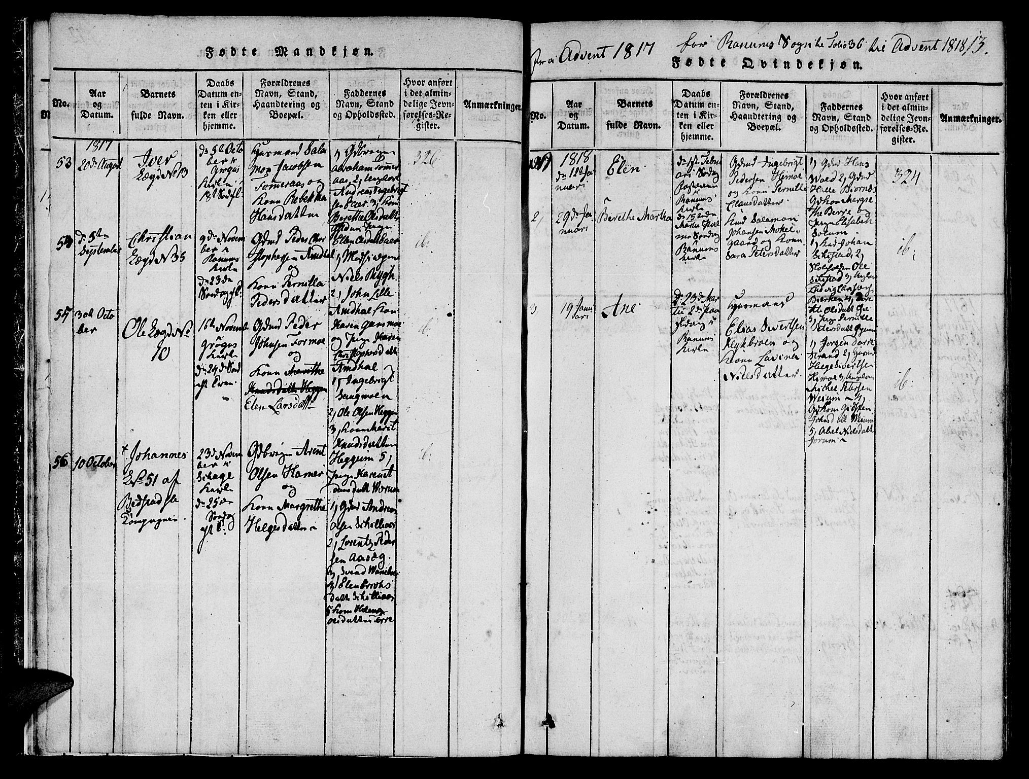 Ministerialprotokoller, klokkerbøker og fødselsregistre - Nord-Trøndelag, SAT/A-1458/764/L0546: Ministerialbok nr. 764A06 /1, 1816-1823, s. 13