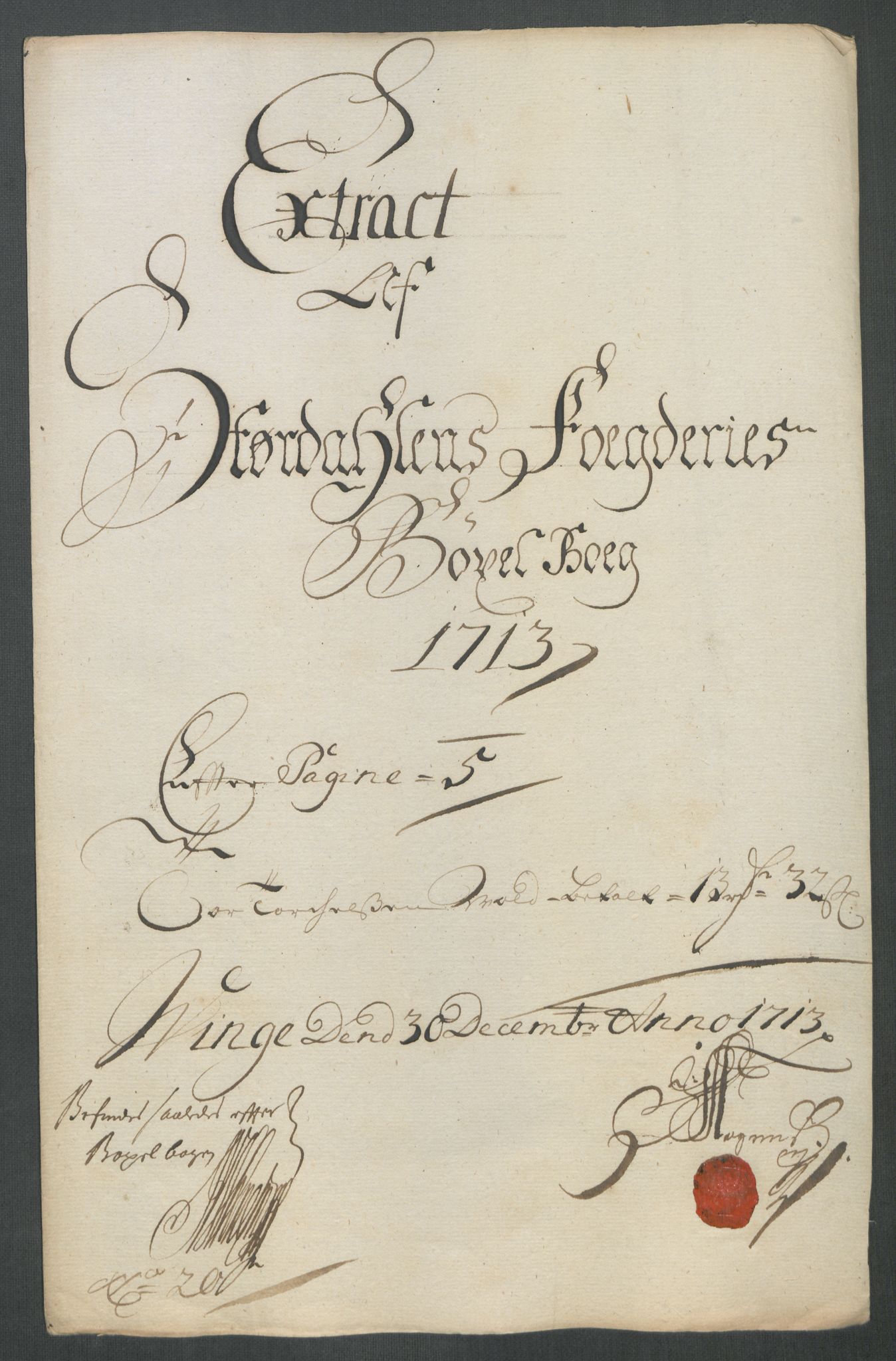 Rentekammeret inntil 1814, Reviderte regnskaper, Fogderegnskap, RA/EA-4092/R62/L4203: Fogderegnskap Stjørdal og Verdal, 1713, s. 230