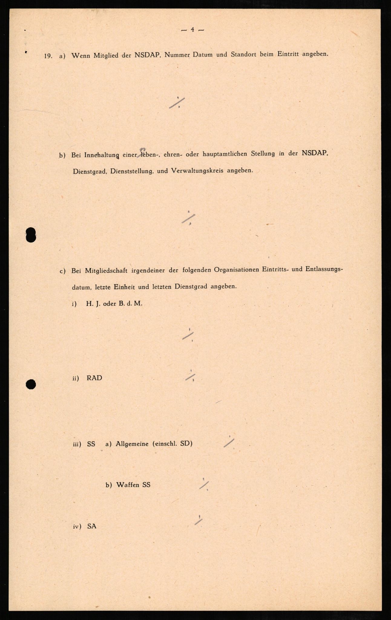 Forsvaret, Forsvarets overkommando II, AV/RA-RAFA-3915/D/Db/L0007: CI Questionaires. Tyske okkupasjonsstyrker i Norge. Tyskere., 1945-1946, s. 53