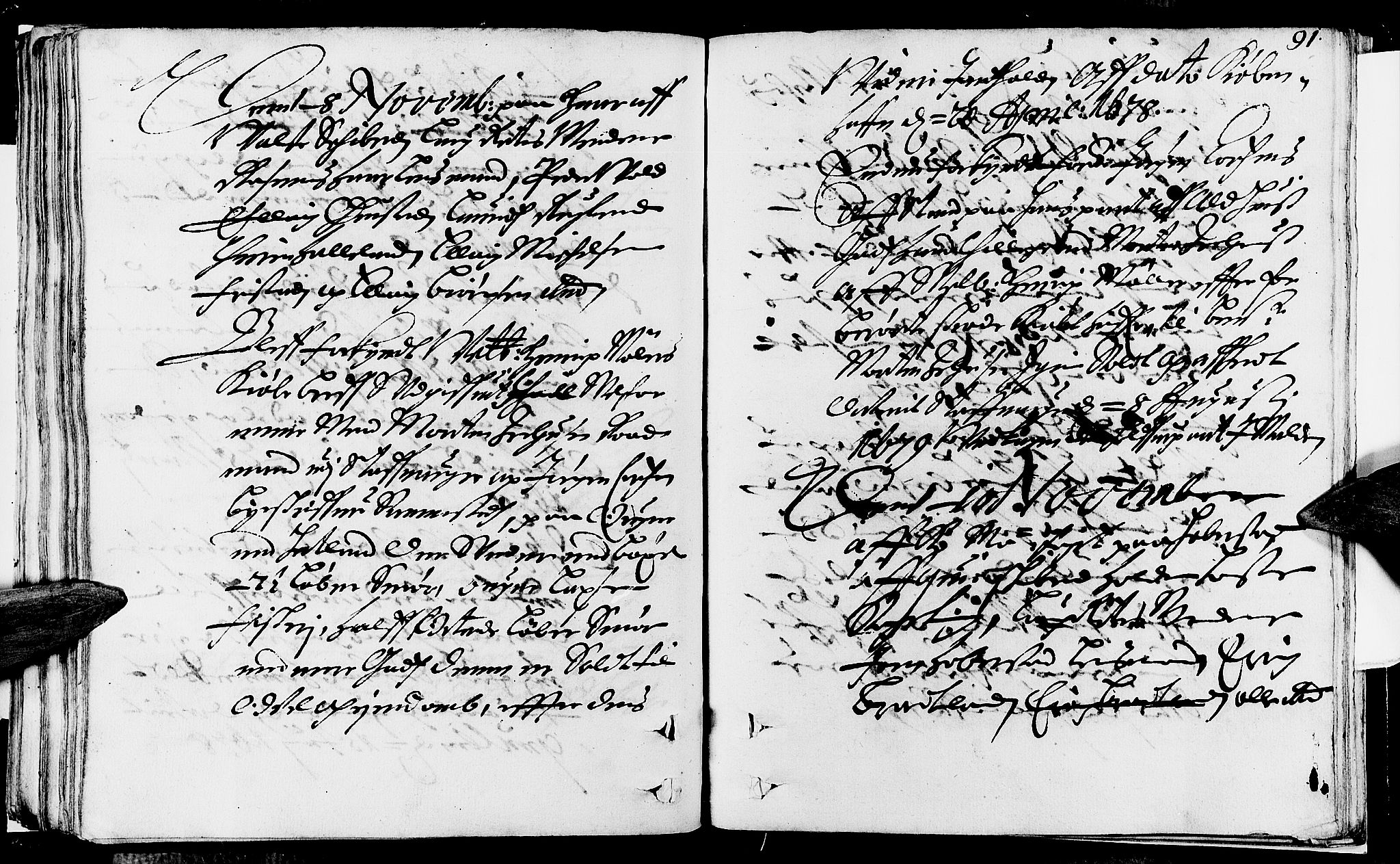 Jæren og Dalane sorenskriveri, SAST/A-100306/3/30/30BA/L0036: TINGBOK, 1679, s. 90b-91a