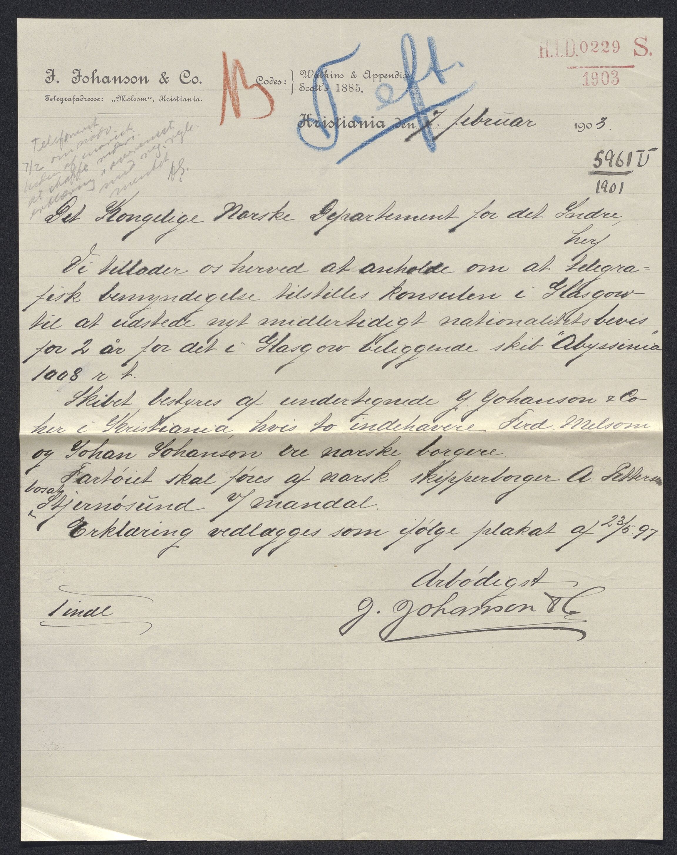 Sjøfartsdirektoratet med forløpere, skipsmapper slettede skip, AV/RA-S-4998/F/Fa/L0001: --, 1860-1922, s. 195