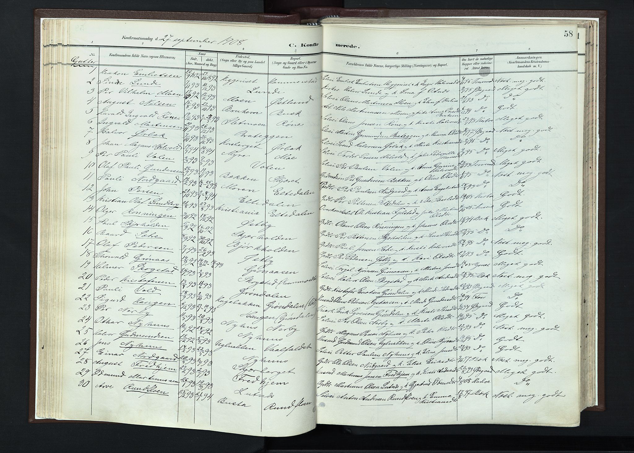 Trysil prestekontor, AV/SAH-PREST-046/H/Ha/Haa/L0013: Ministerialbok nr. 13, 1898-1911, s. 58