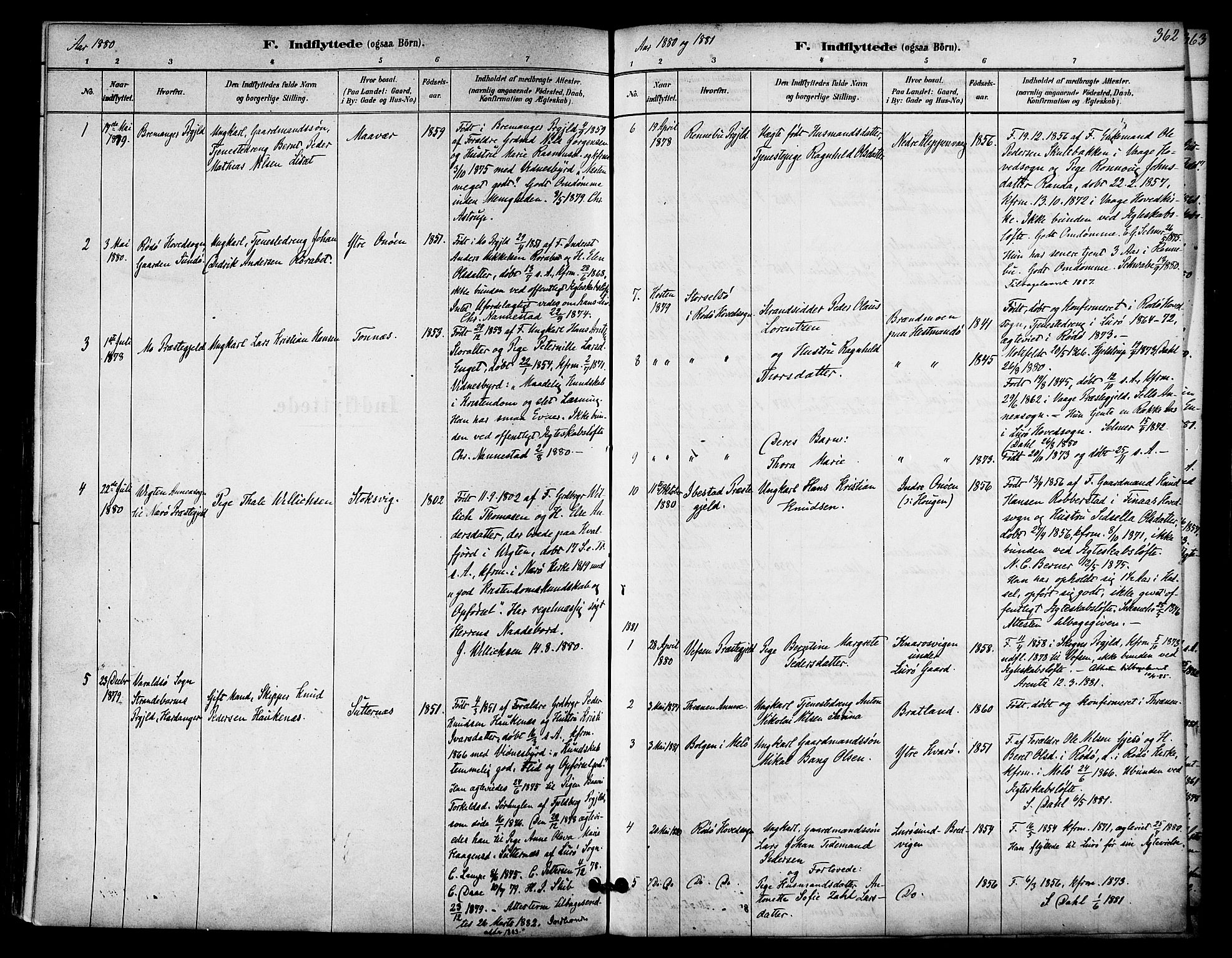 Ministerialprotokoller, klokkerbøker og fødselsregistre - Nordland, AV/SAT-A-1459/839/L0568: Ministerialbok nr. 839A05, 1880-1902, s. 362