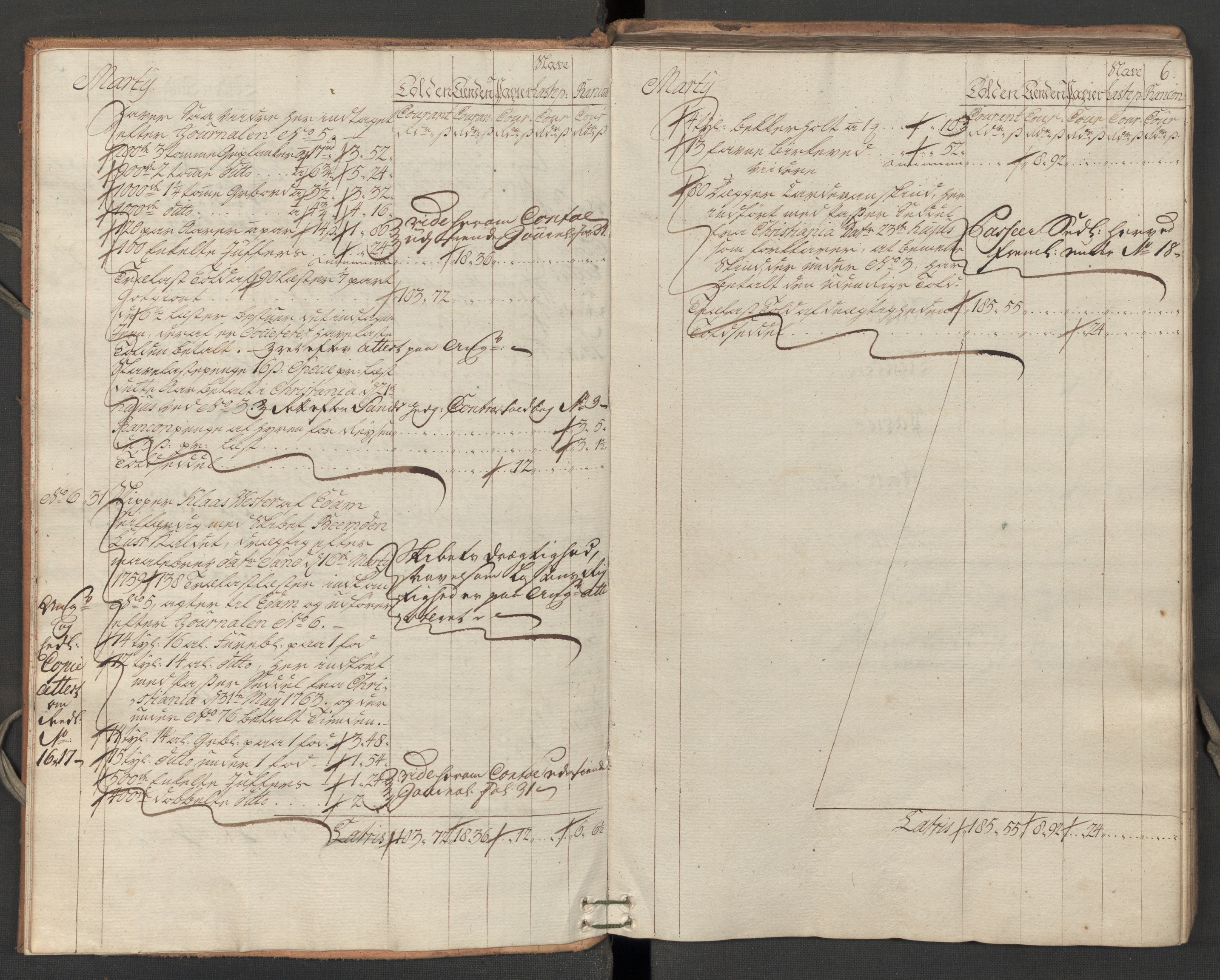 Generaltollkammeret, tollregnskaper, AV/RA-EA-5490/R07/L0024/0002: Tollregnskaper Sand / Utgående hovedtollbok, 1764