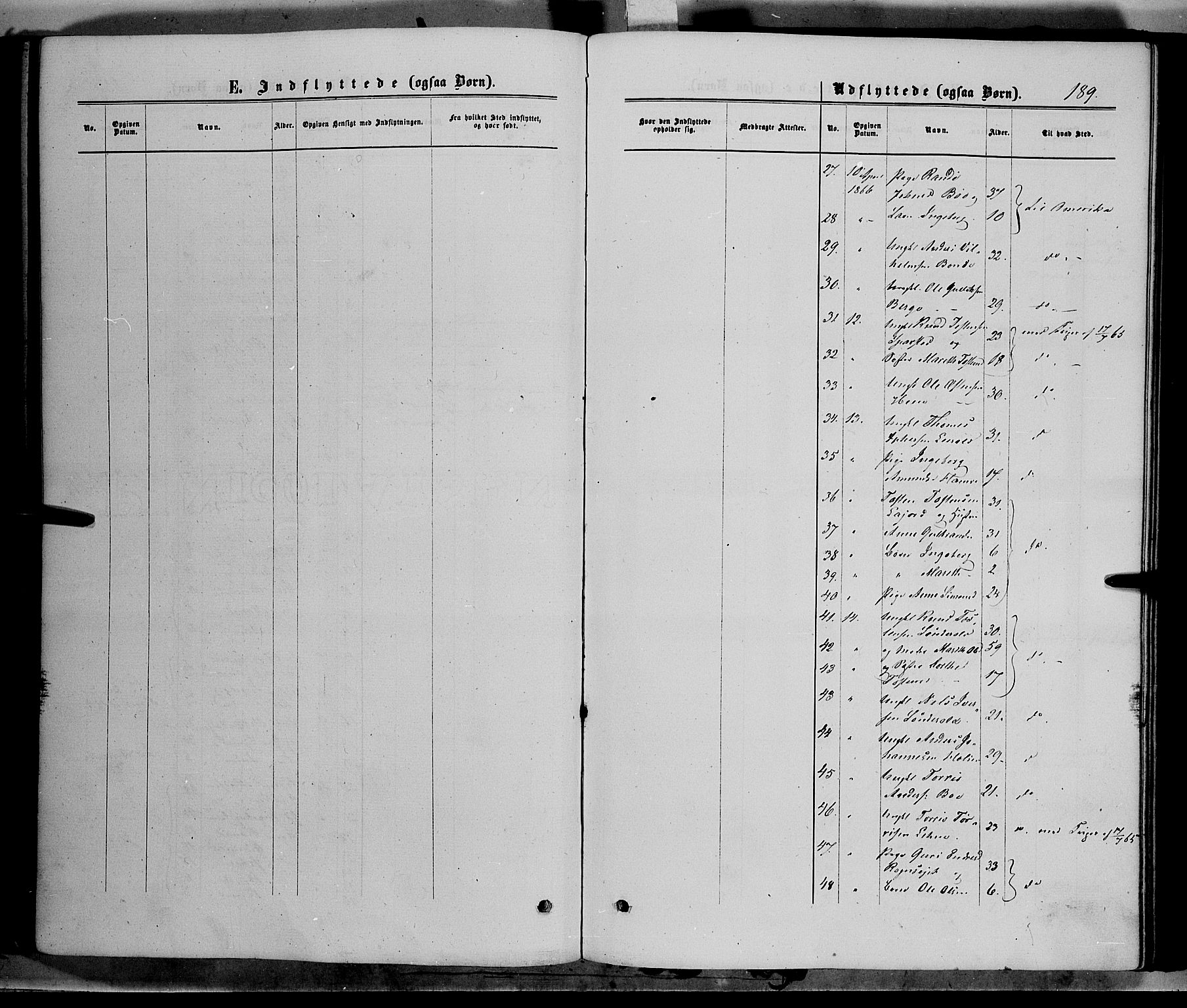 Vang prestekontor, Valdres, SAH/PREST-140/H/Ha/L0007: Ministerialbok nr. 7, 1865-1881, s. 189