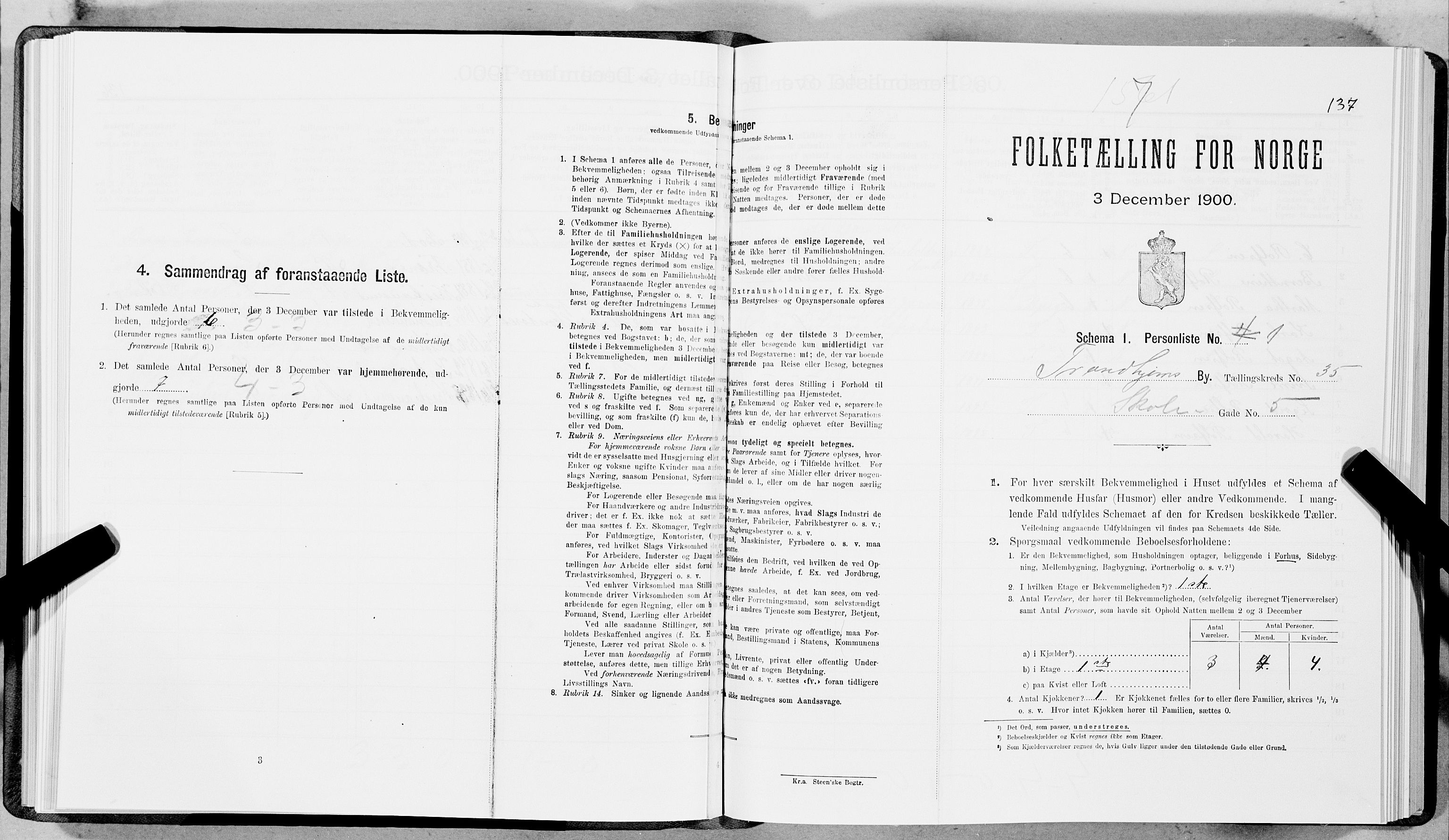 SAT, Folketelling 1900 for 1601 Trondheim kjøpstad, 1900, s. 5903