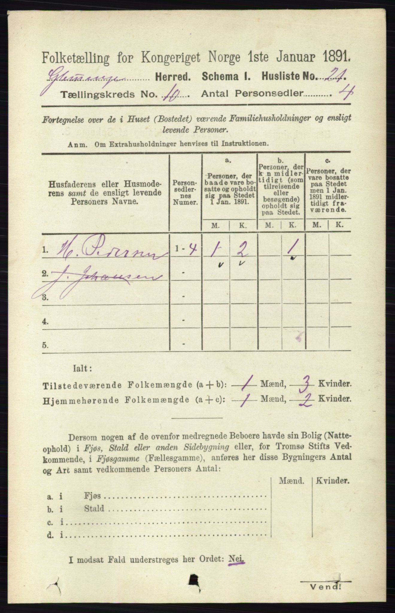 RA, Folketelling 1891 for 0132 Glemmen herred, 1891, s. 9921
