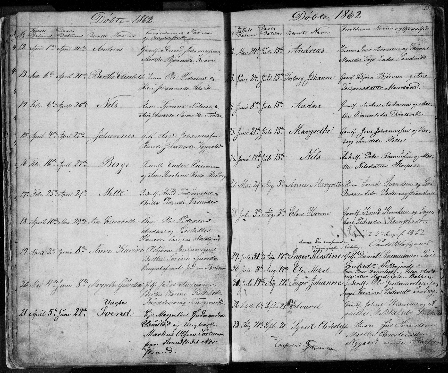 Nedstrand sokneprestkontor, AV/SAST-A-101841/01/V: Klokkerbok nr. B 3, 1848-1933, s. 23