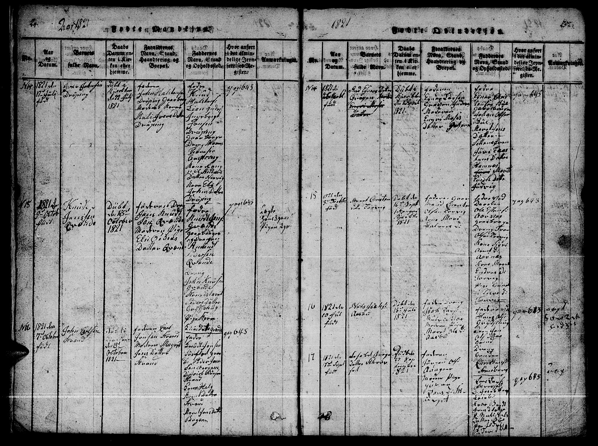 Ministerialprotokoller, klokkerbøker og fødselsregistre - Møre og Romsdal, AV/SAT-A-1454/592/L1031: Klokkerbok nr. 592C01, 1820-1833, s. 24-25