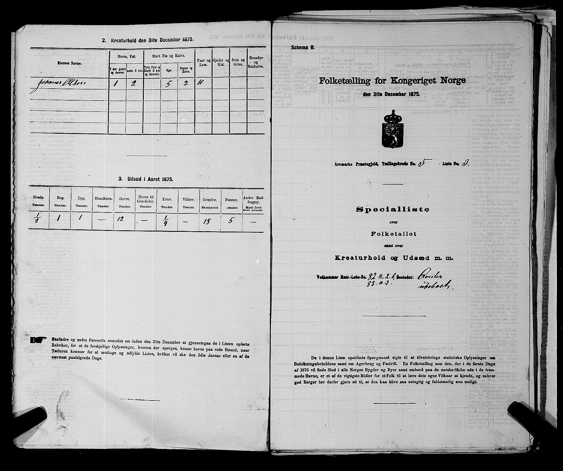 RA, Folketelling 1875 for 0118P Aremark prestegjeld, 1875, s. 651