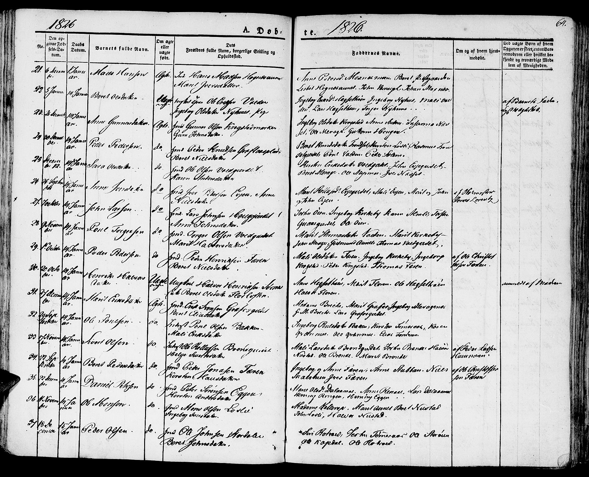 Ministerialprotokoller, klokkerbøker og fødselsregistre - Nord-Trøndelag, AV/SAT-A-1458/709/L0070: Ministerialbok nr. 709A10, 1820-1832, s. 64