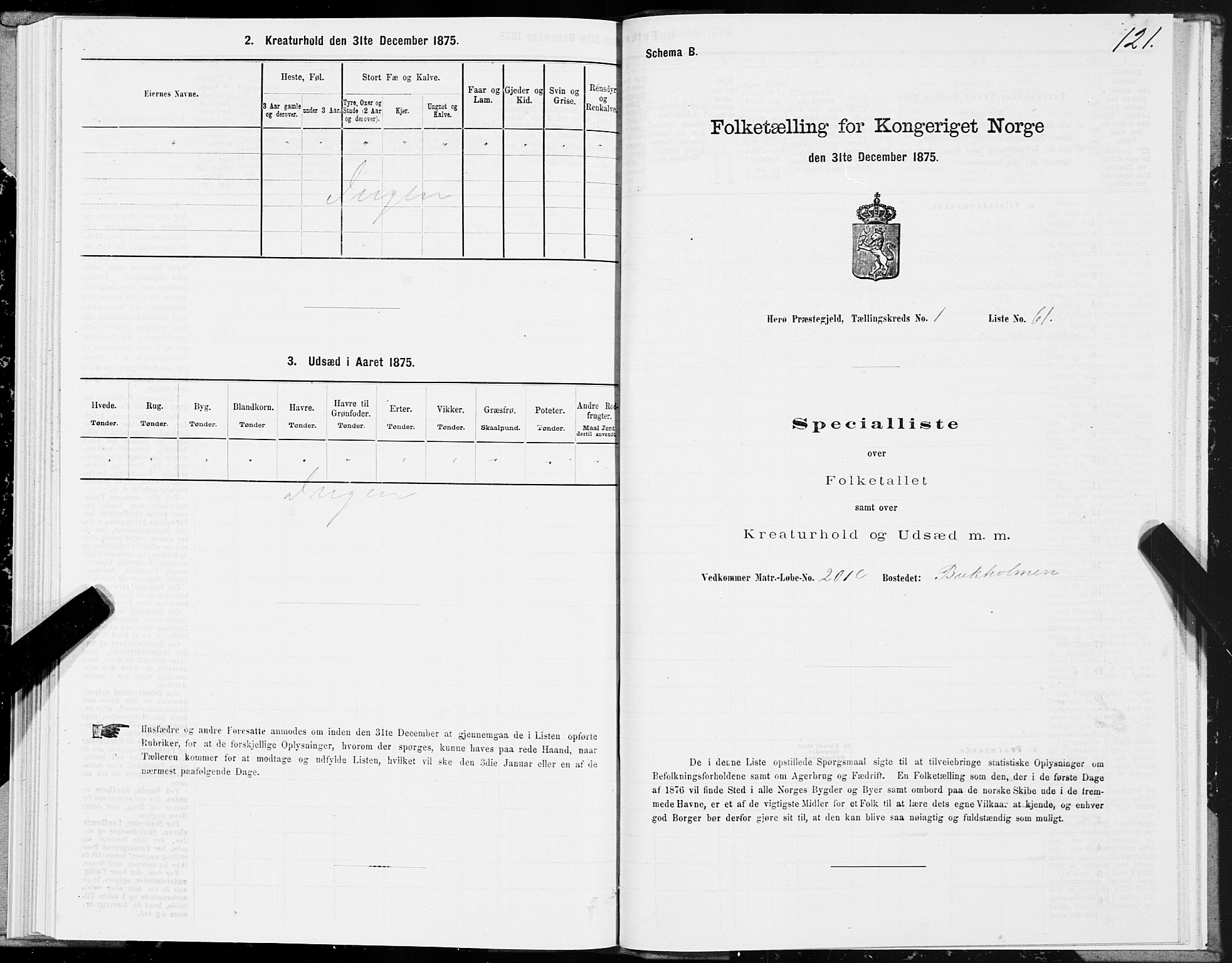 SAT, Folketelling 1875 for 1818P Herøy prestegjeld, 1875, s. 1121