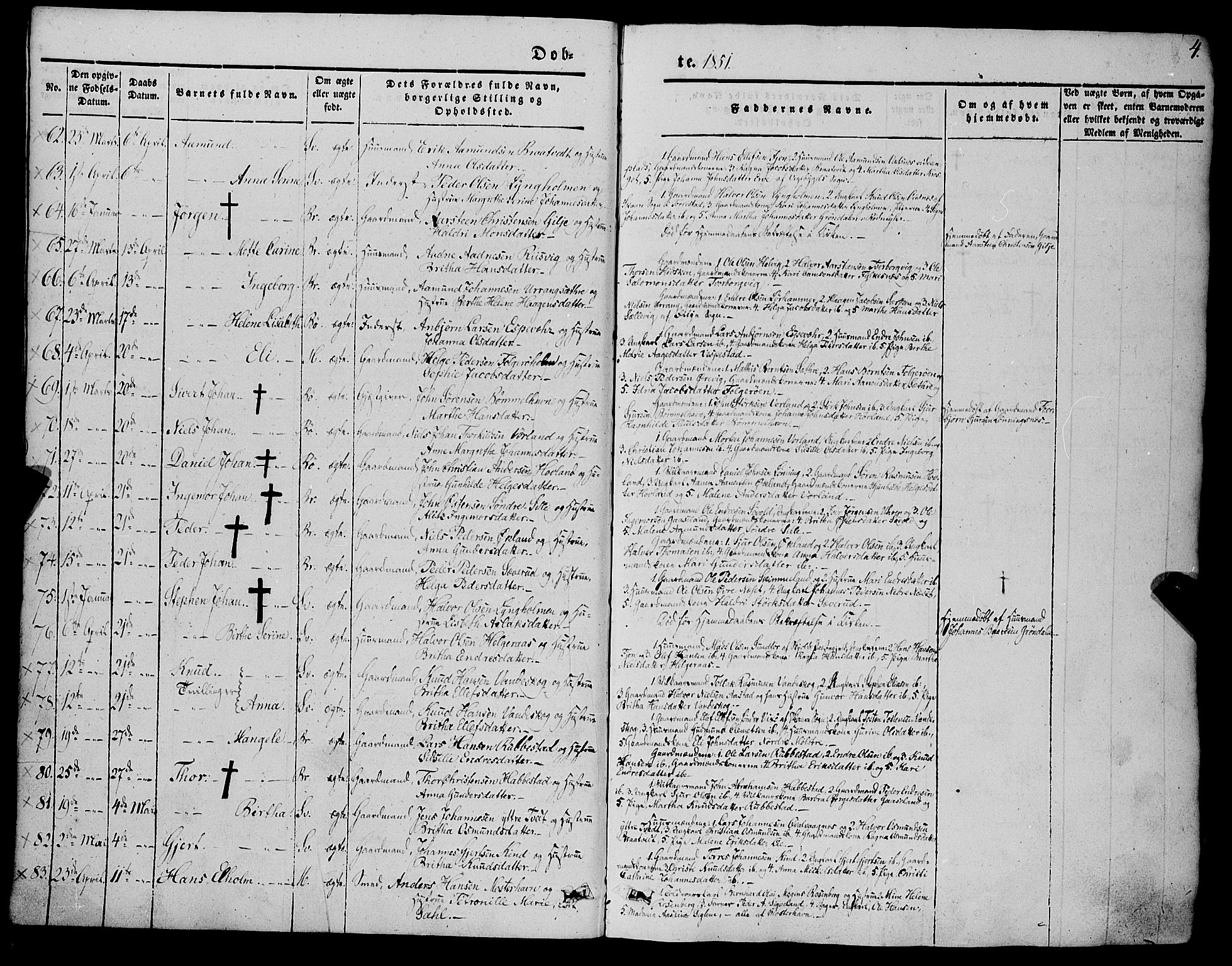 Finnås sokneprestembete, AV/SAB-A-99925/H/Ha/Haa/Haaa/L0007: Ministerialbok nr. A 7, 1850-1862, s. 4