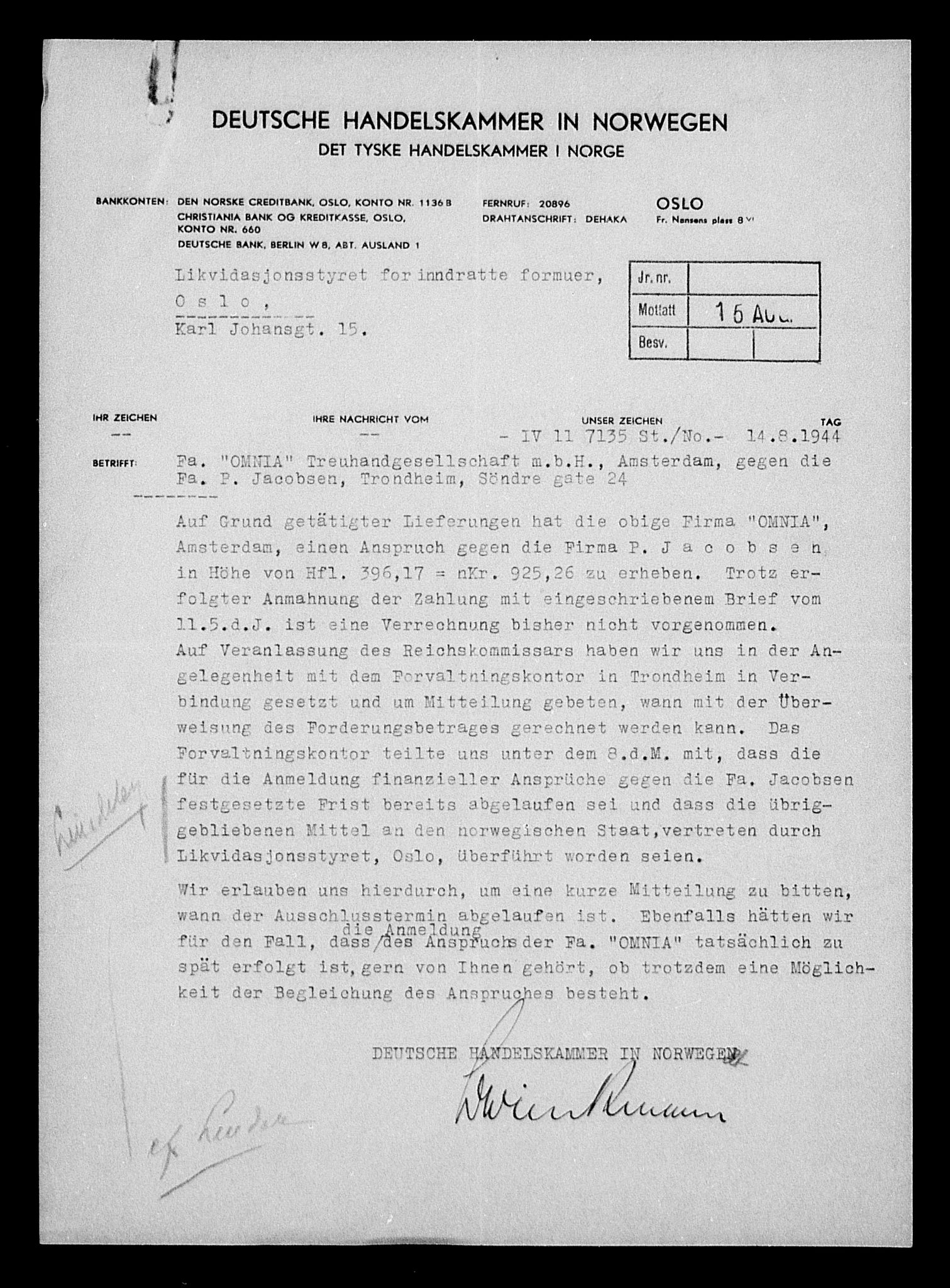 Justisdepartementet, Tilbakeføringskontoret for inndratte formuer, RA/S-1564/H/Hc/Hca/L0898: --, 1945-1947, s. 582