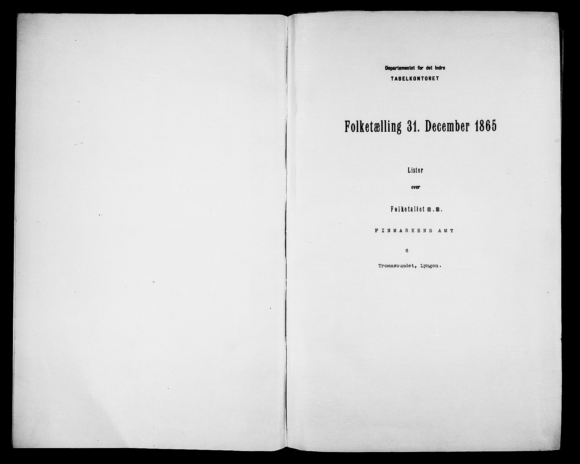 RA, Folketelling 1865 for 1934P Tromsøysund prestegjeld, 1865, s. 3