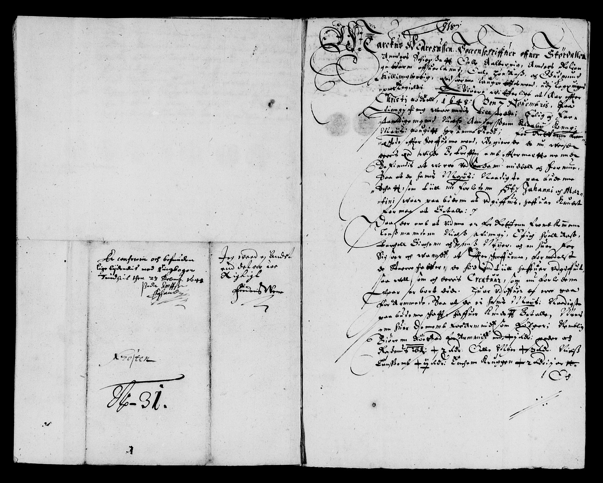 Rentekammeret inntil 1814, Reviderte regnskaper, Lensregnskaper, AV/RA-EA-5023/R/Rb/Rbw/L0093: Trondheim len, 1648