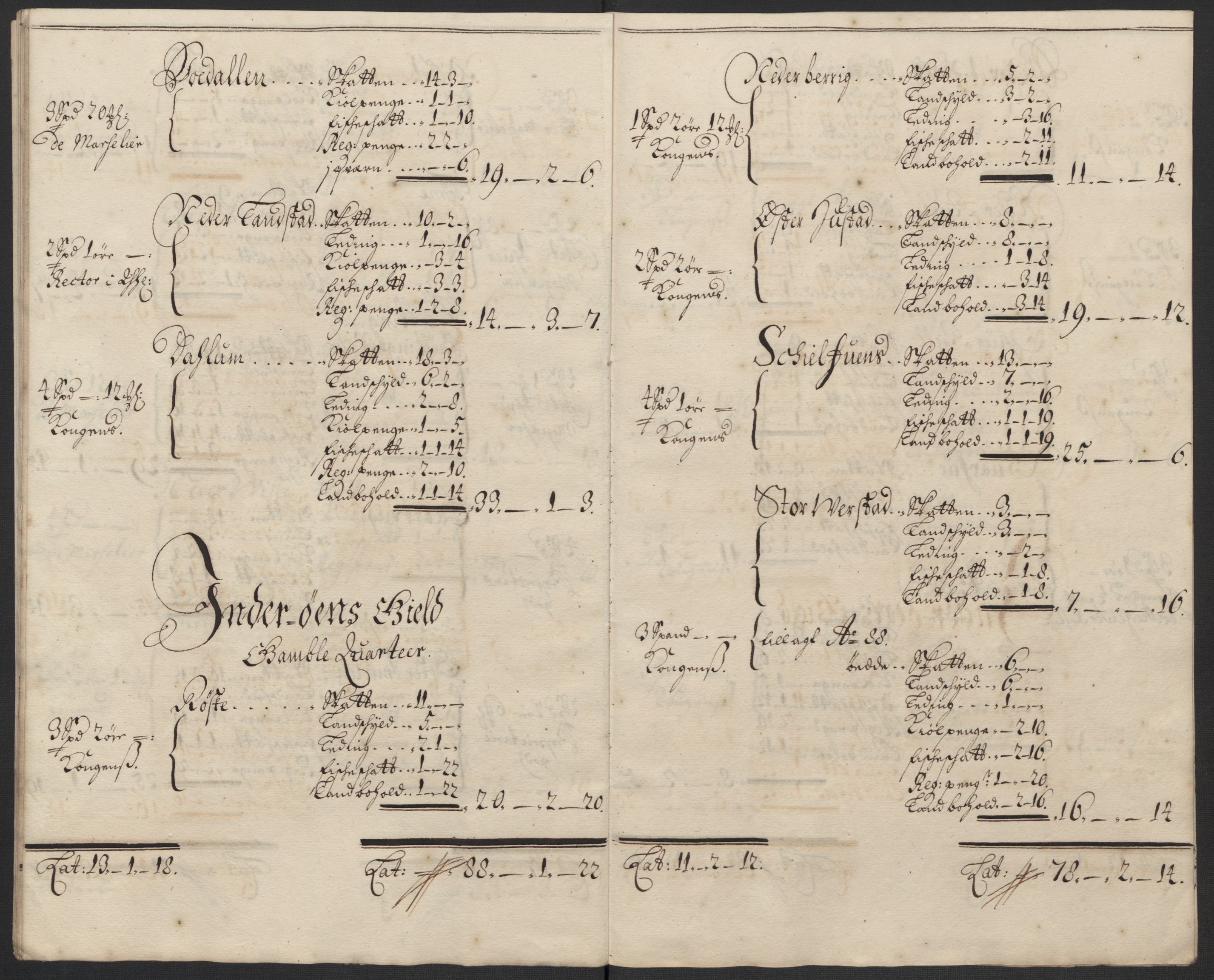 Rentekammeret inntil 1814, Reviderte regnskaper, Fogderegnskap, AV/RA-EA-4092/R63/L4310: Fogderegnskap Inderøy, 1698-1699, s. 194