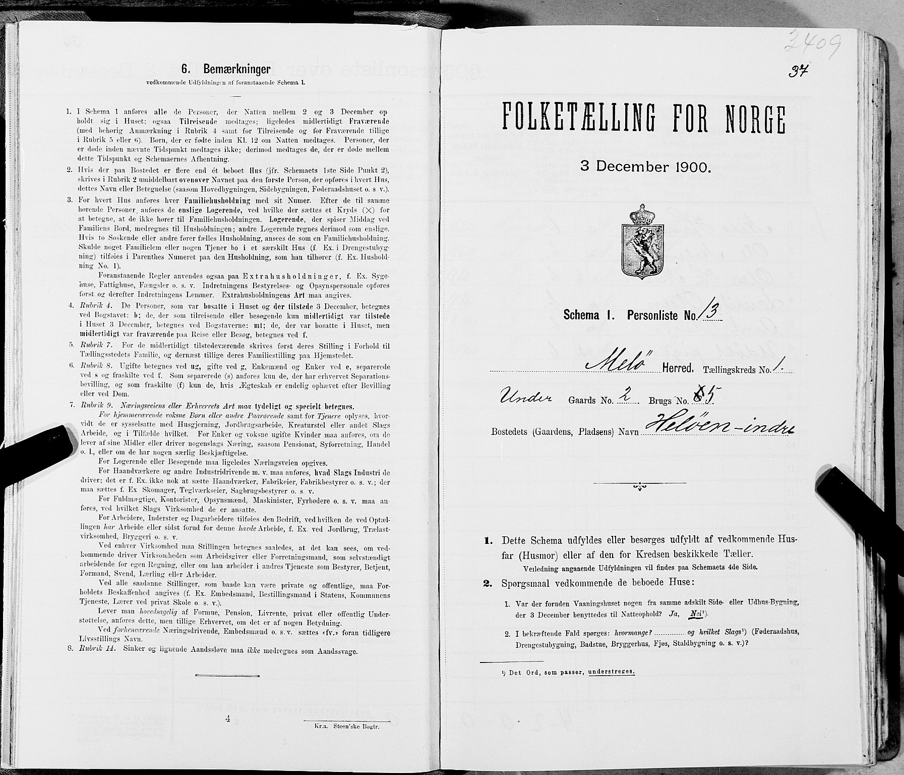 SAT, Folketelling 1900 for 1837 Meløy herred, 1900, s. 58