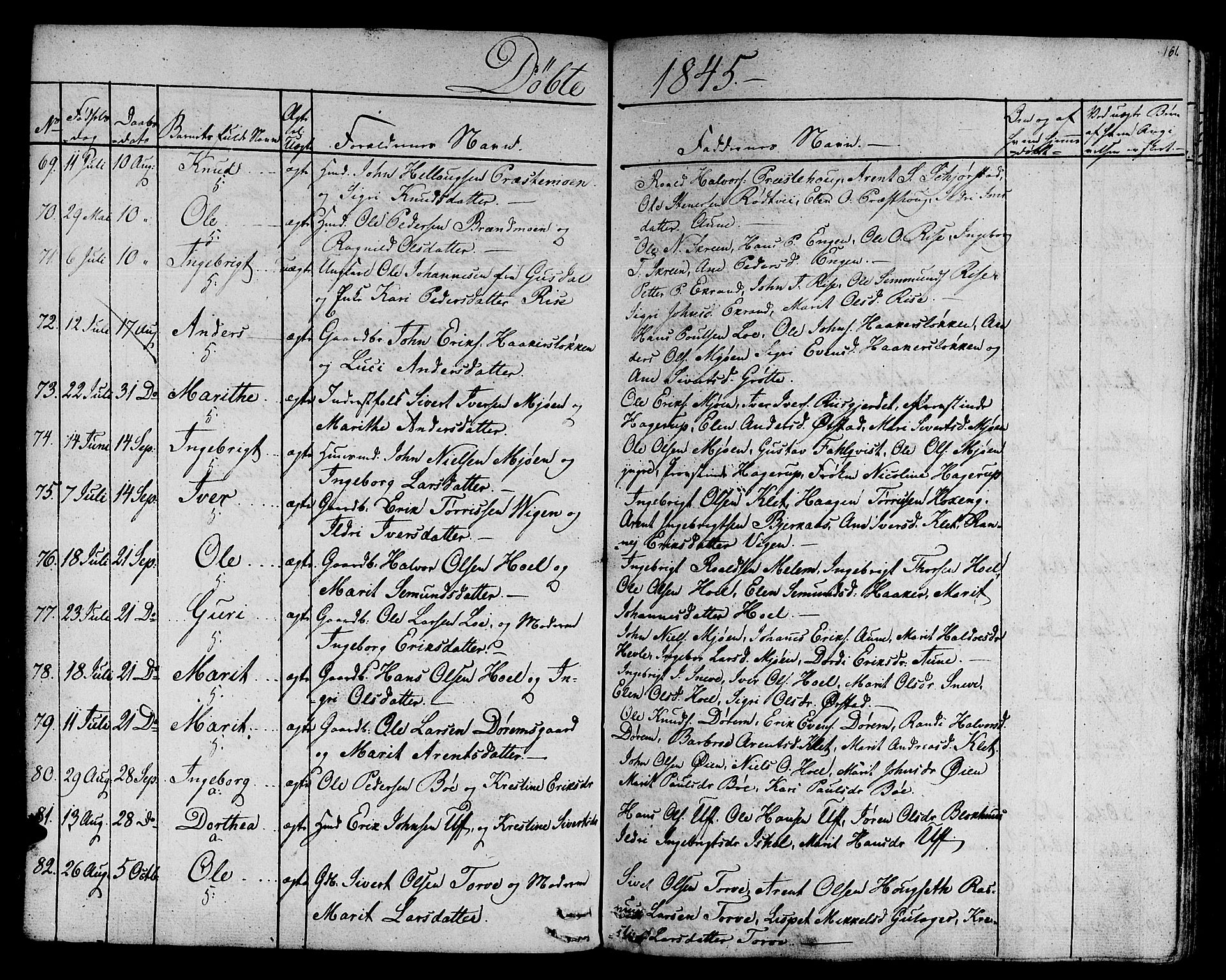Ministerialprotokoller, klokkerbøker og fødselsregistre - Sør-Trøndelag, SAT/A-1456/678/L0897: Ministerialbok nr. 678A06-07, 1821-1847, s. 161