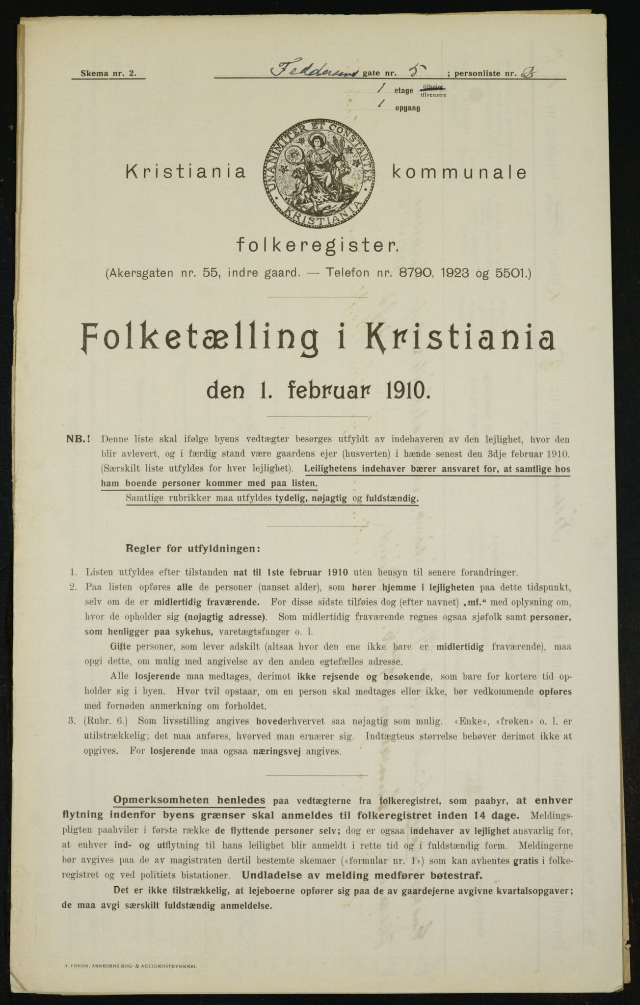 OBA, Kommunal folketelling 1.2.1910 for Kristiania, 1910, s. 22621