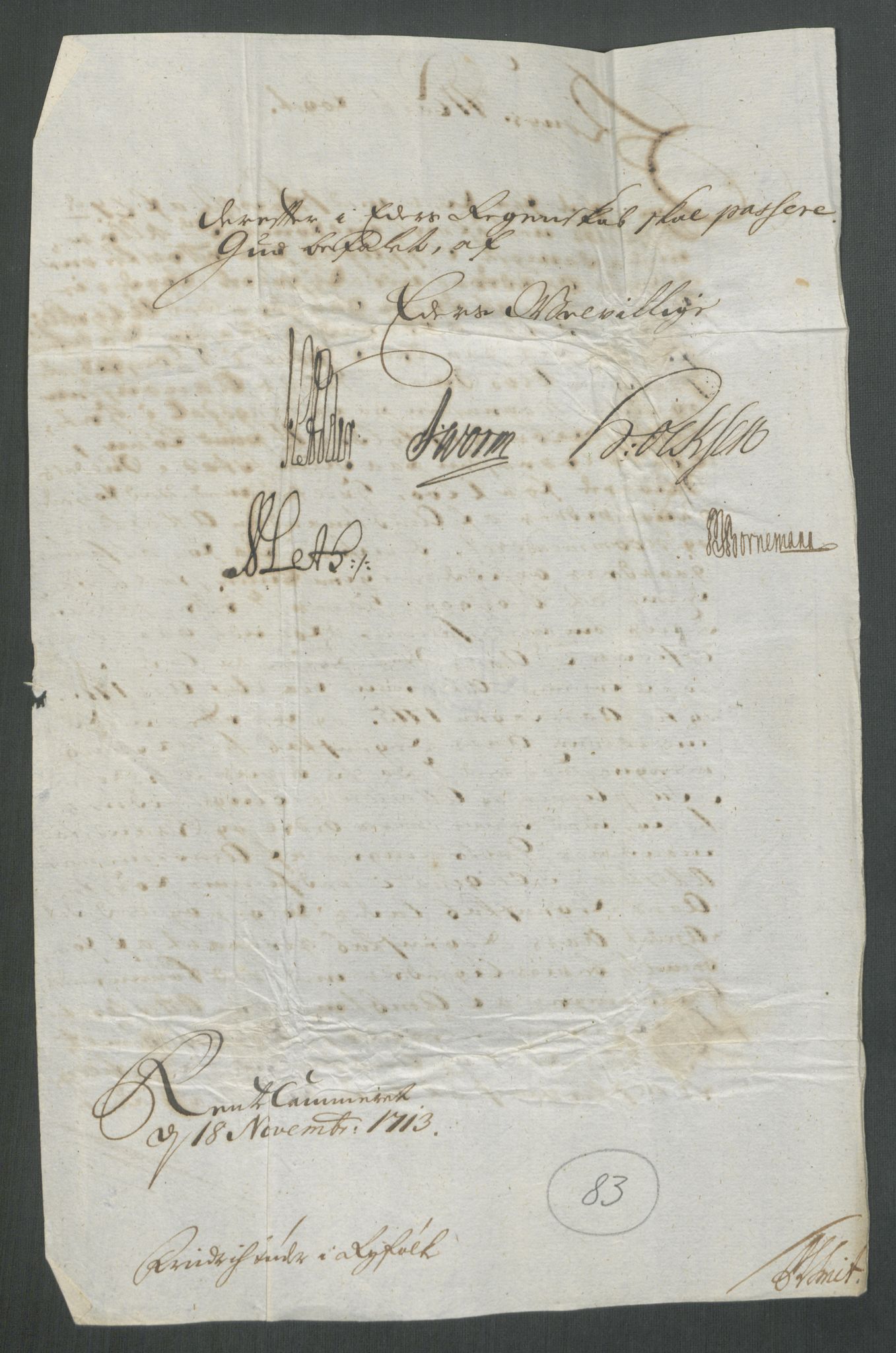 Rentekammeret inntil 1814, Reviderte regnskaper, Fogderegnskap, AV/RA-EA-4092/R47/L2866: Fogderegnskap Ryfylke, 1713, s. 392