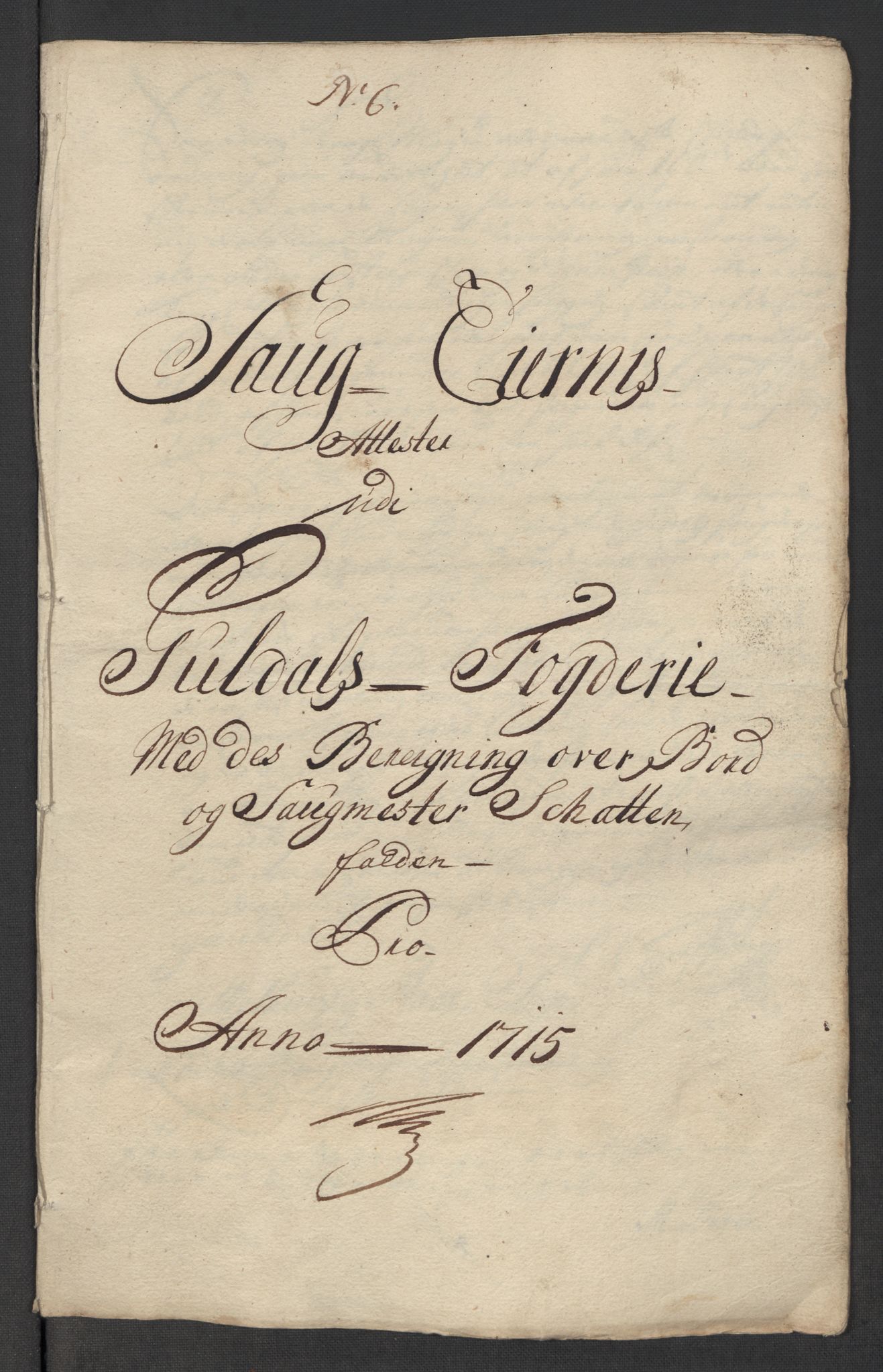 Rentekammeret inntil 1814, Reviderte regnskaper, Fogderegnskap, AV/RA-EA-4092/R60/L3966: Fogderegnskap Orkdal og Gauldal, 1715, s. 319