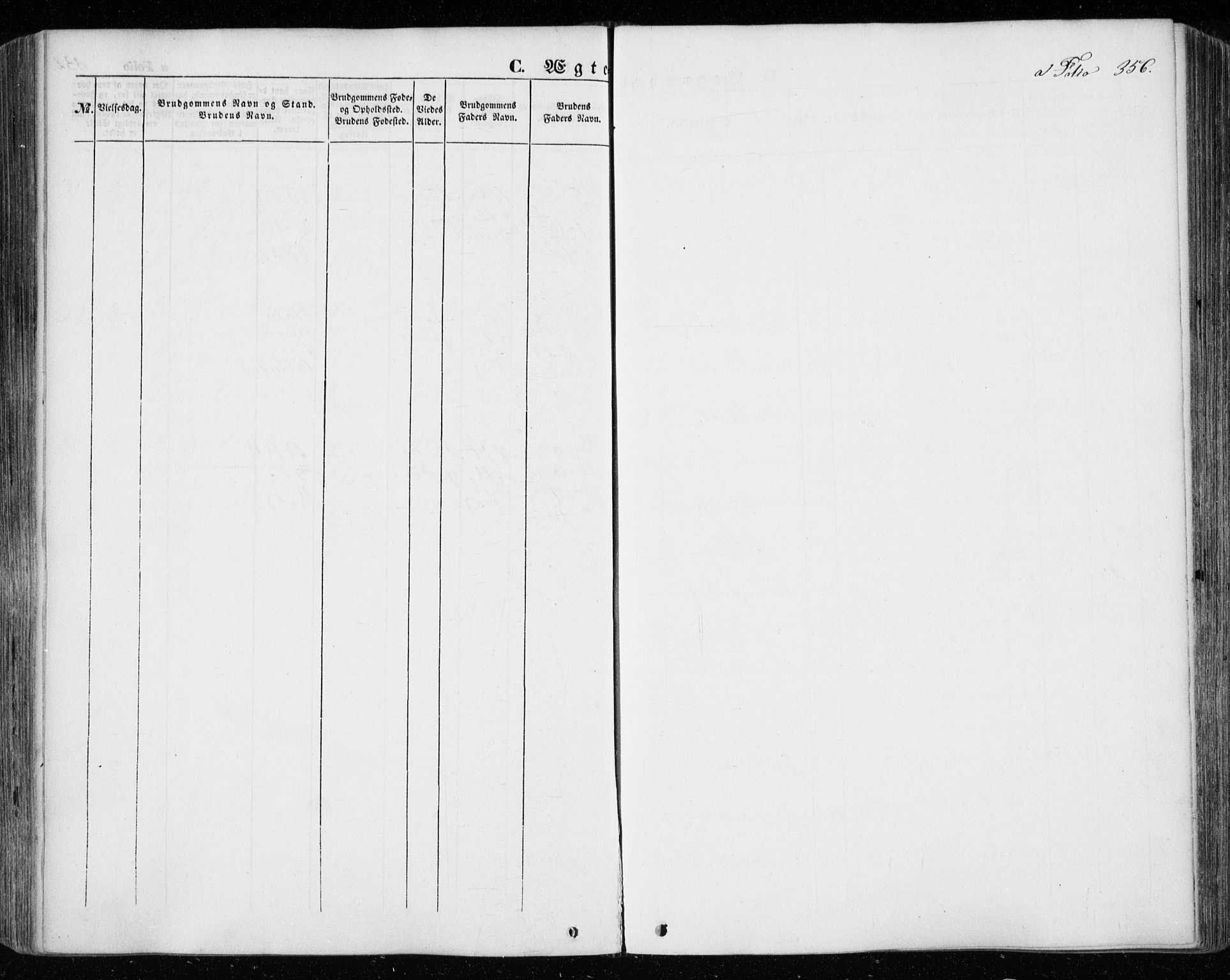 Ministerialprotokoller, klokkerbøker og fødselsregistre - Sør-Trøndelag, SAT/A-1456/601/L0051: Ministerialbok nr. 601A19, 1848-1857, s. 356