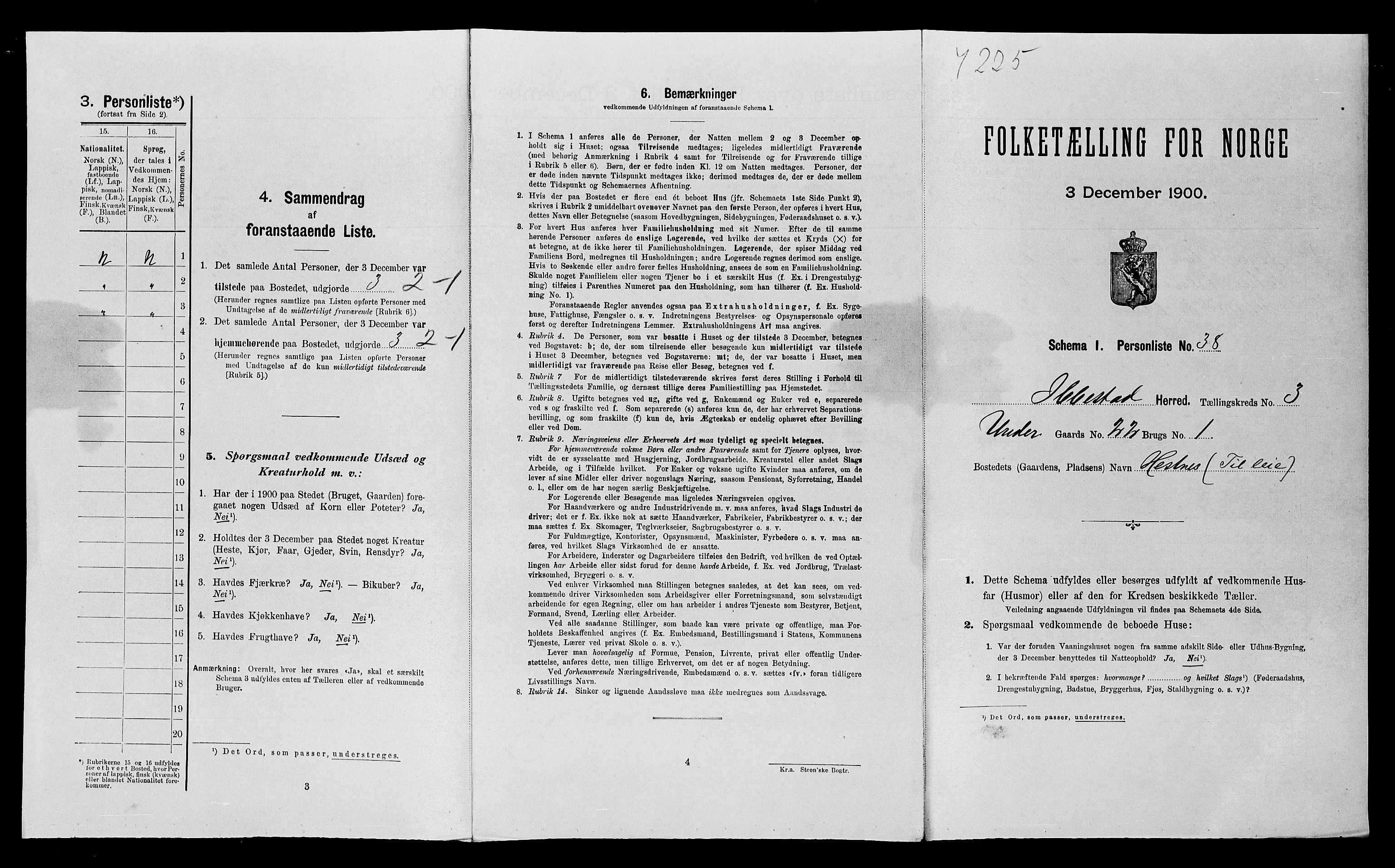 SATØ, Folketelling 1900 for 1917 Ibestad herred, 1900, s. 536